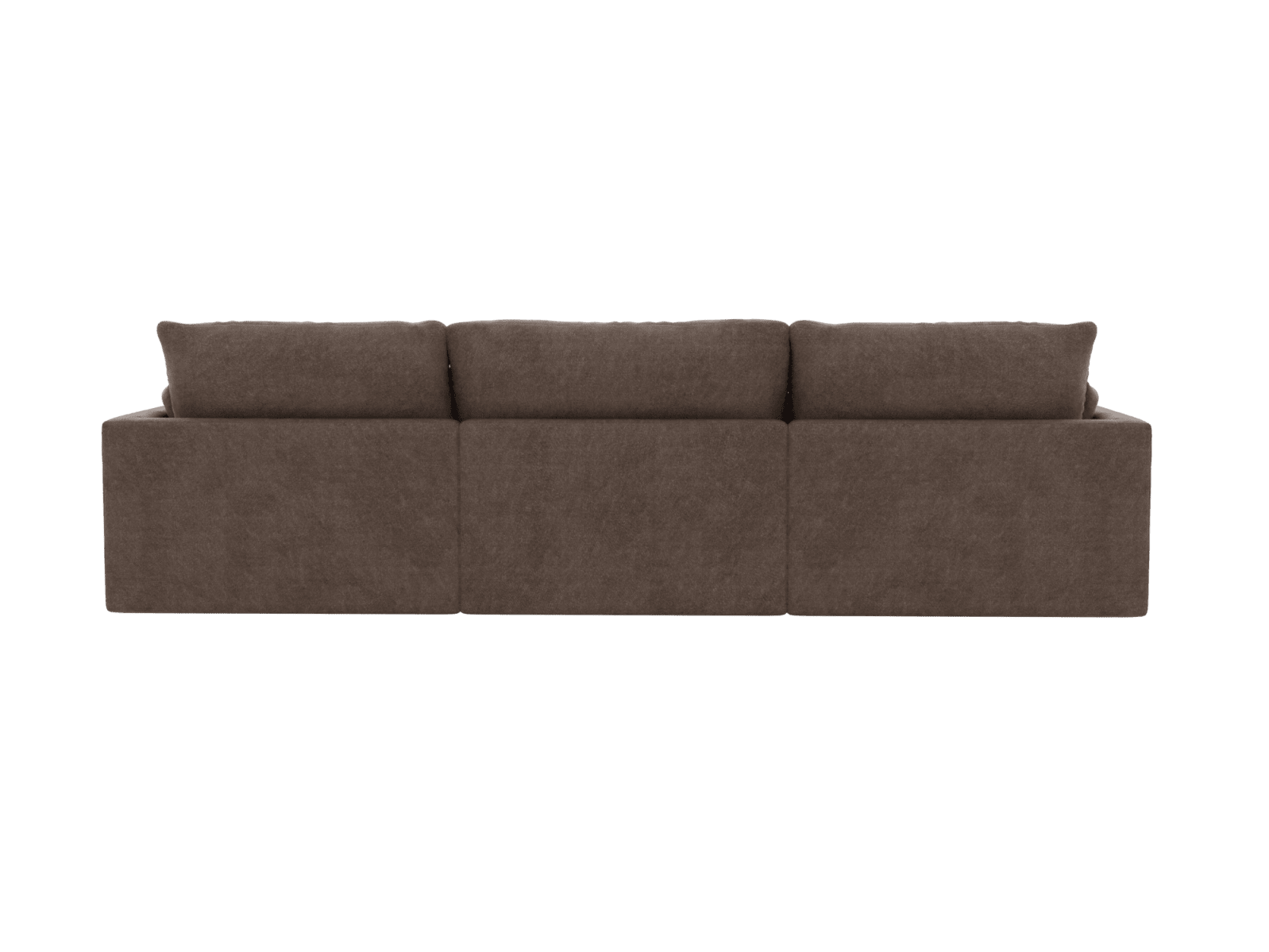 Willow Muse Mink Chaise Sofa - 3 Seater color Muse Mink