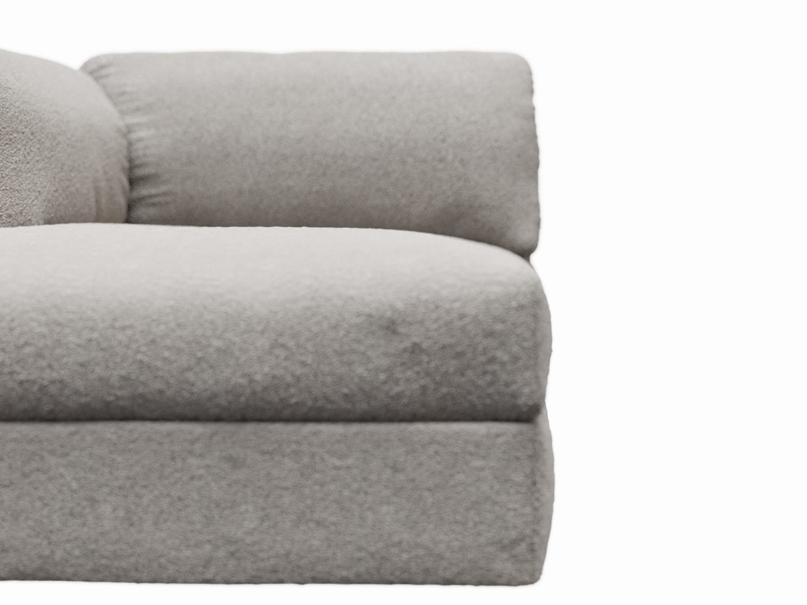 Finley Boucle Pumice Left Arm Facing Chaise Module color Boucle Pumice