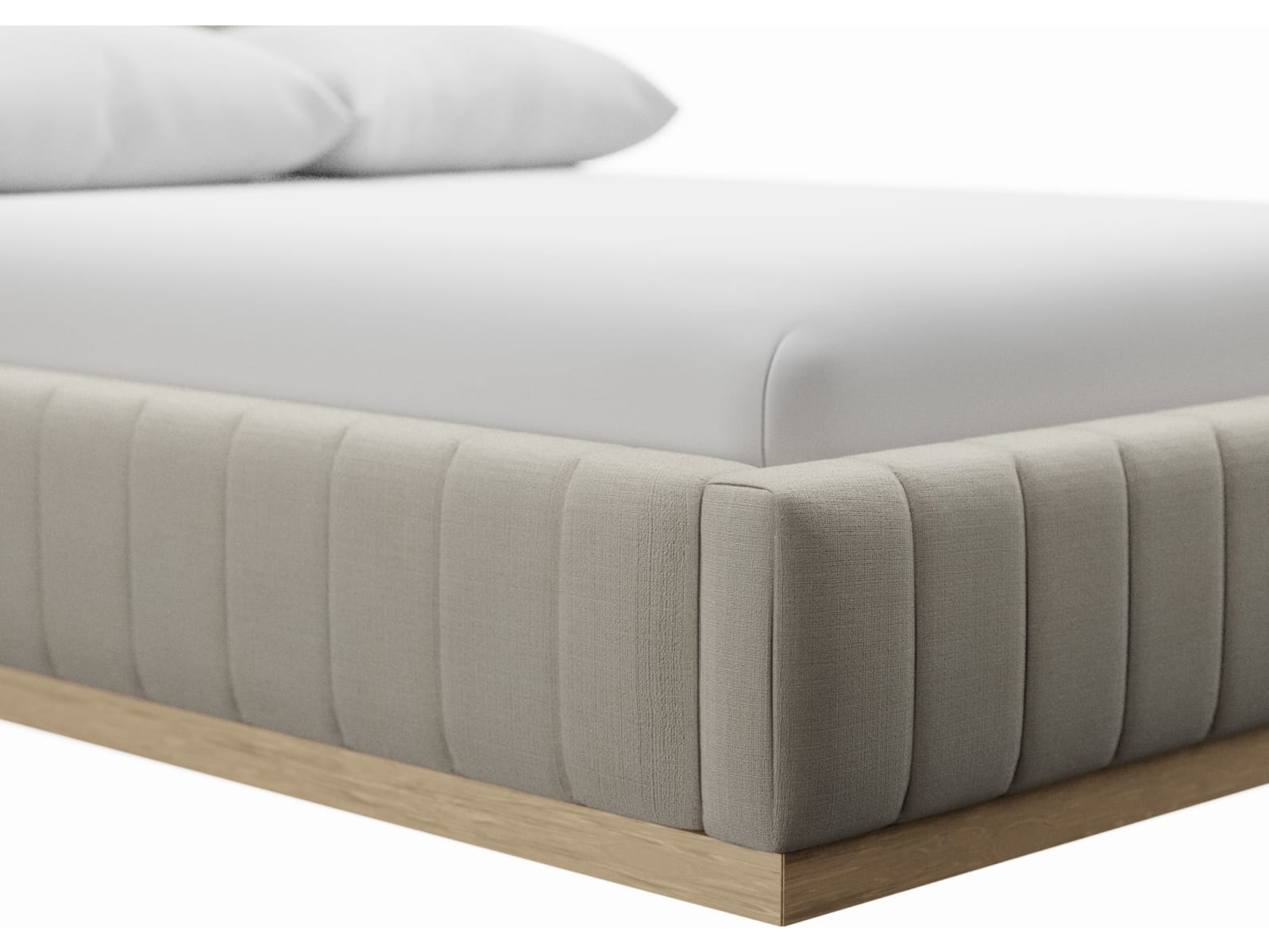 Brentwood Gas Lift Bed Toorak Pearl color Toorak Pearl