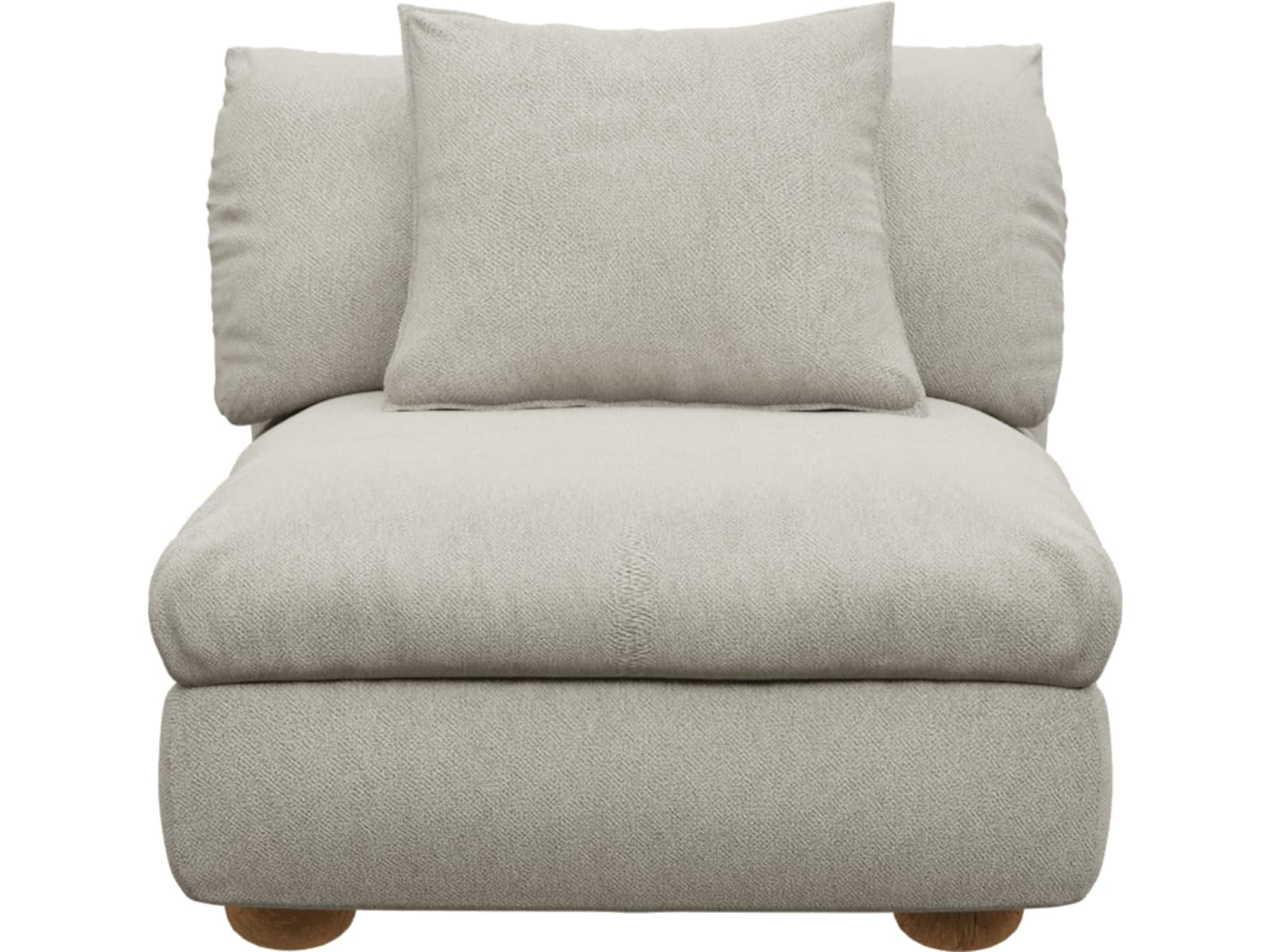 Tully Noa Desert Armless Sofa Chair Module color Noa Desert