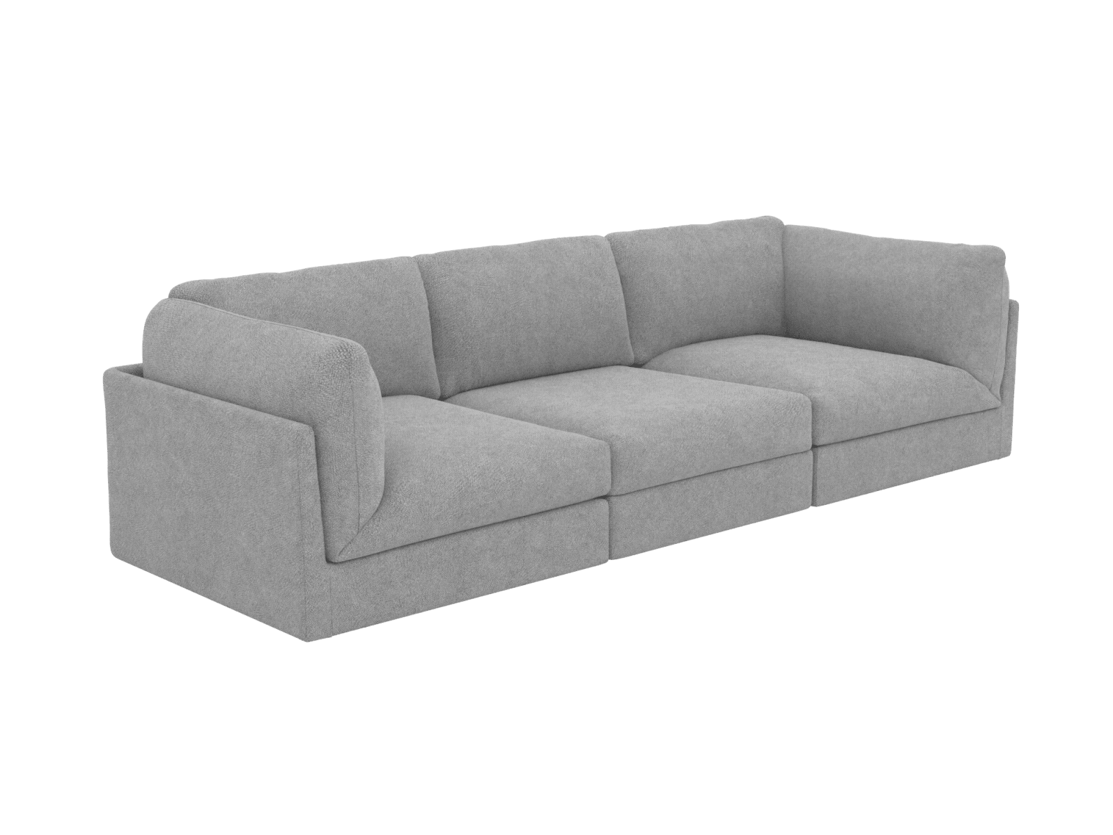 Finley California Slate Modular Sofa - 3 Seater color California Slate