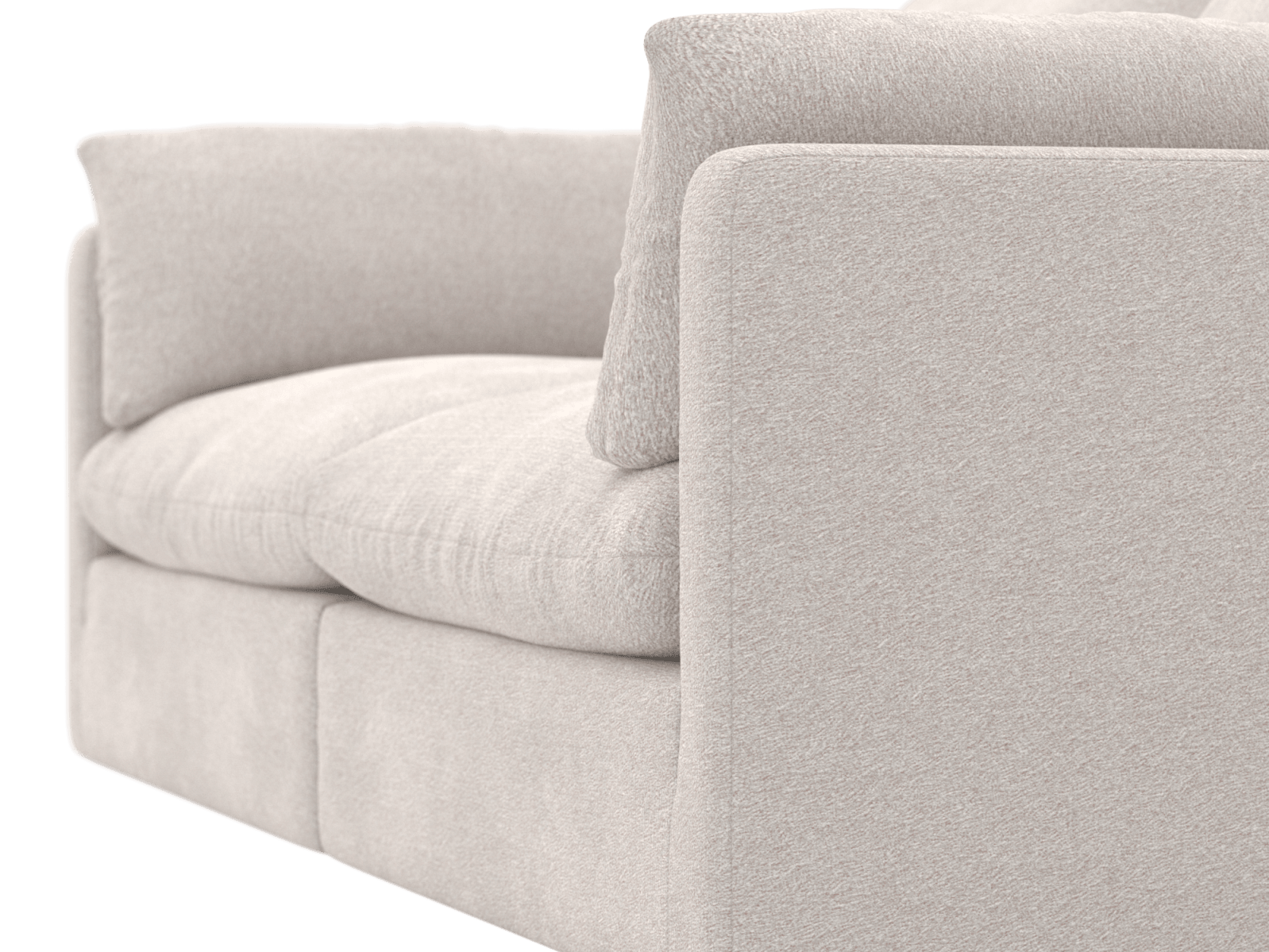 Willow Toorak Pearl Modular Sofa - 2 Seater color Toorak Pearl
