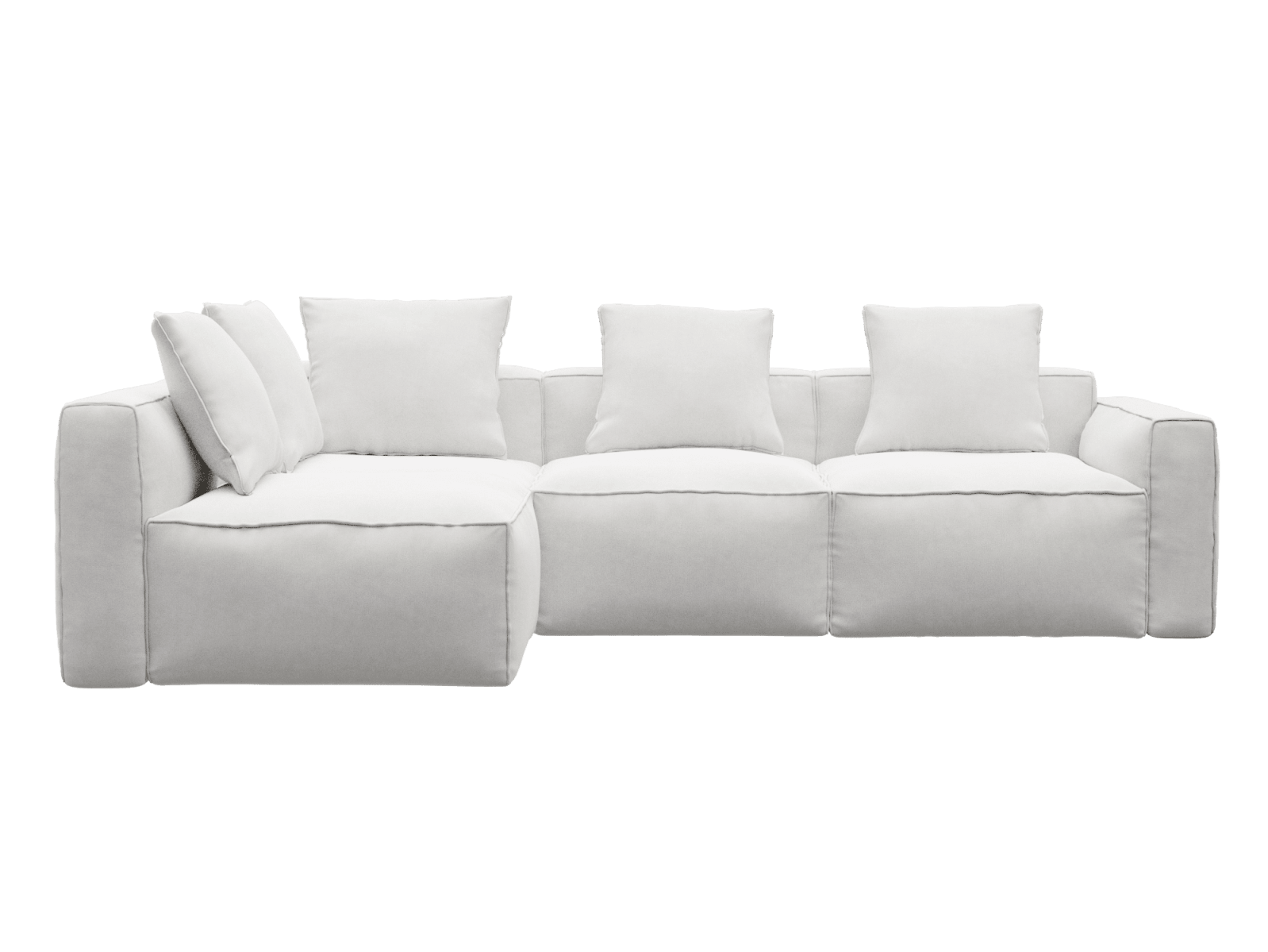 Riley Apt Muse Frost Corner Sofa - 4 Seater LAF Terminal color Muse Frost