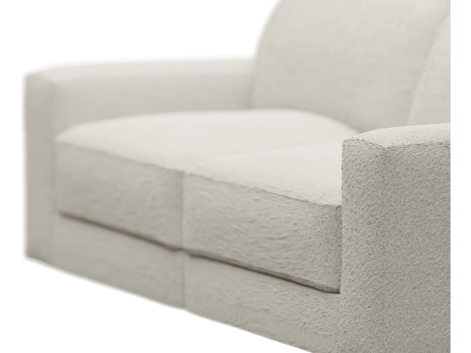 Monica Boucle Ivory Sofa - 2 Seater color Boucle Ivory