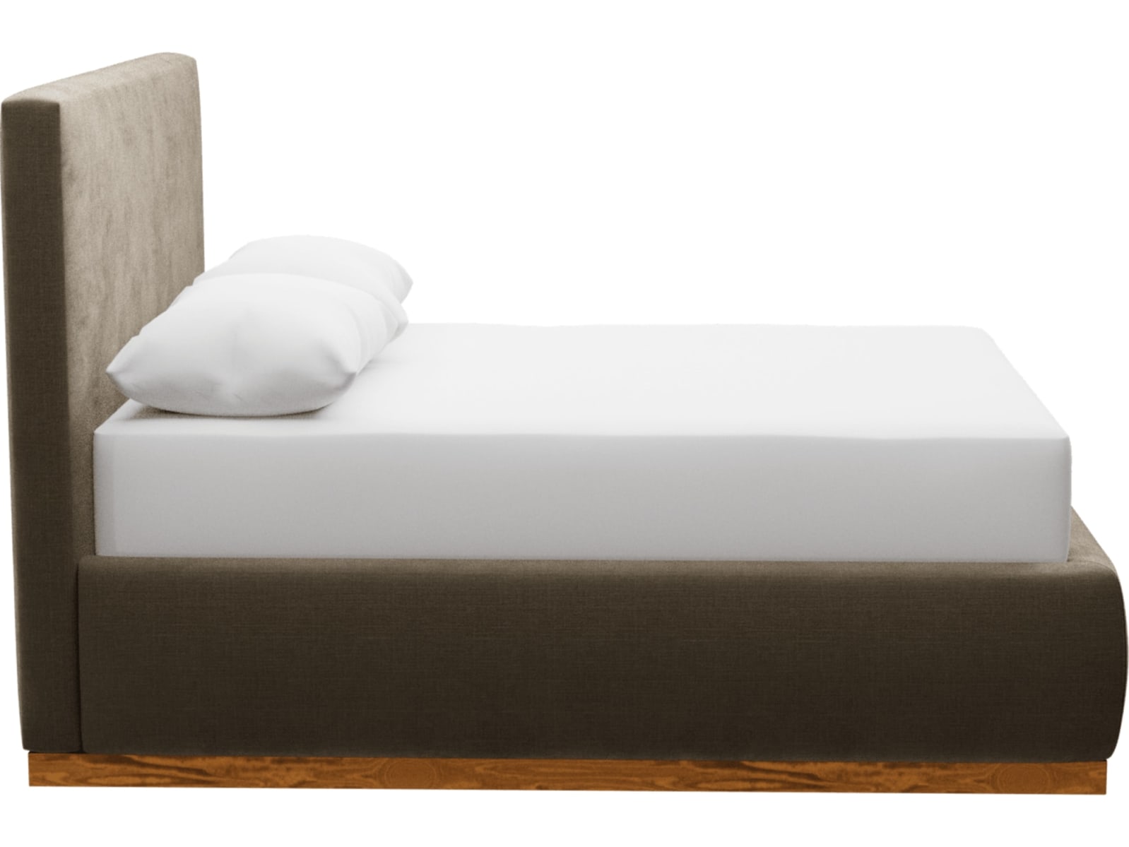 Haven Dark Gas Lift Bed Tribute Walnut color Tribute Walnut