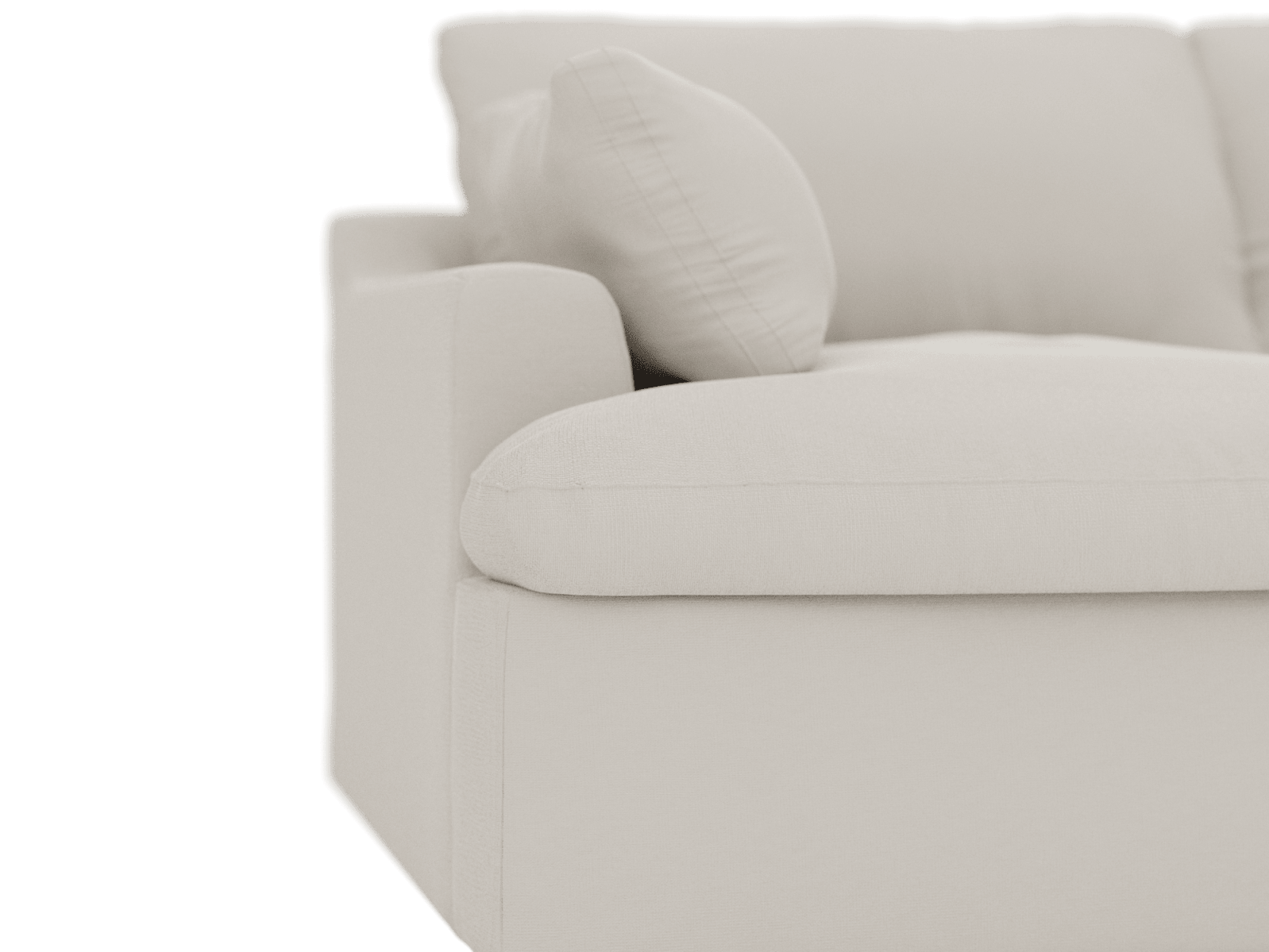 Retreat View Cream Modular Sofa - 3 Piece color View Cream
