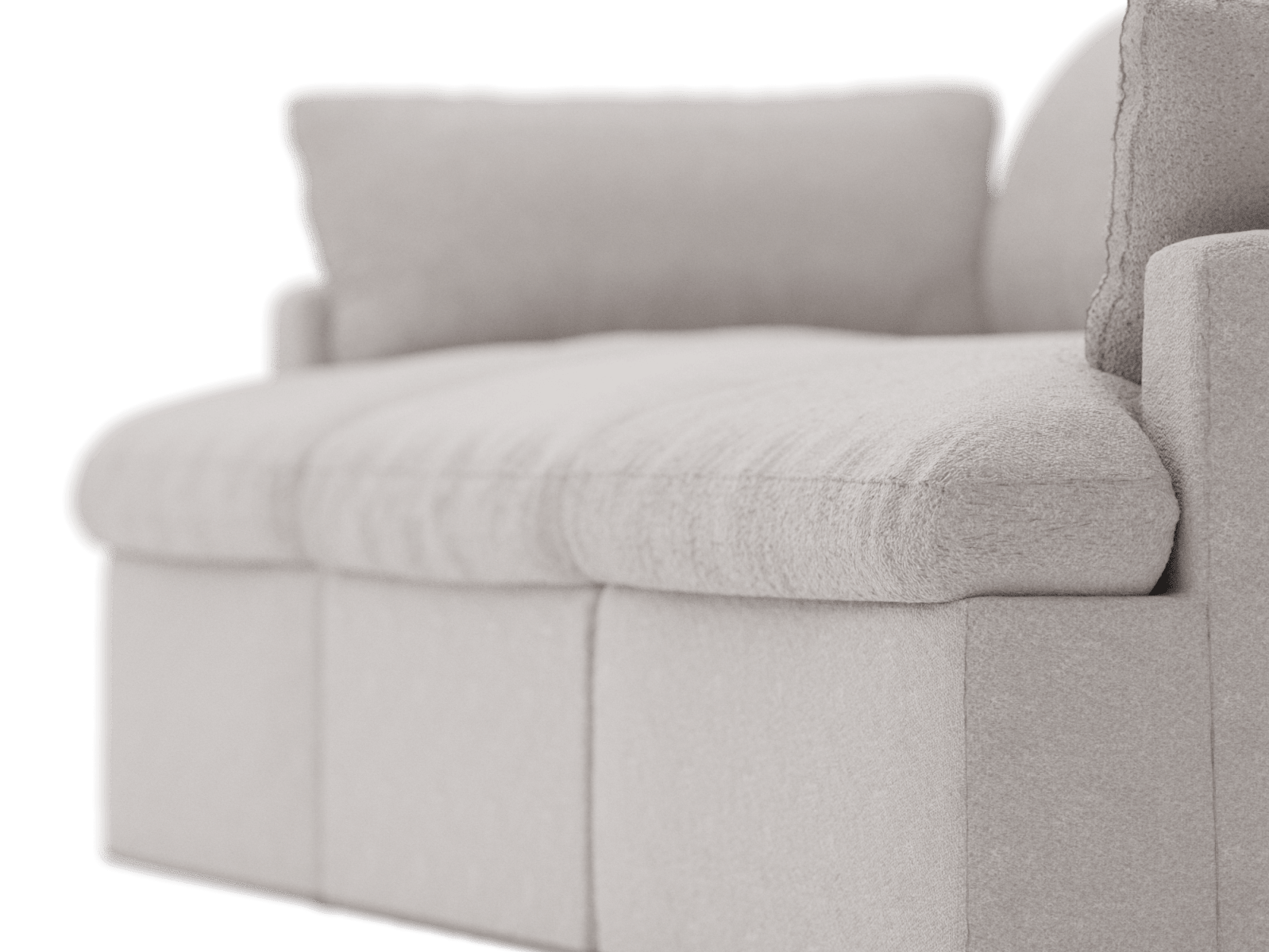 Retreat Boucle Pumice Modular Sofa - 3 Piece color Boucle Pumice