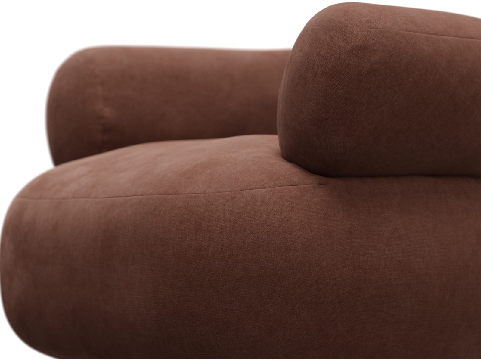 Colette Muse Rust Swivel Armchair color Muse Rust