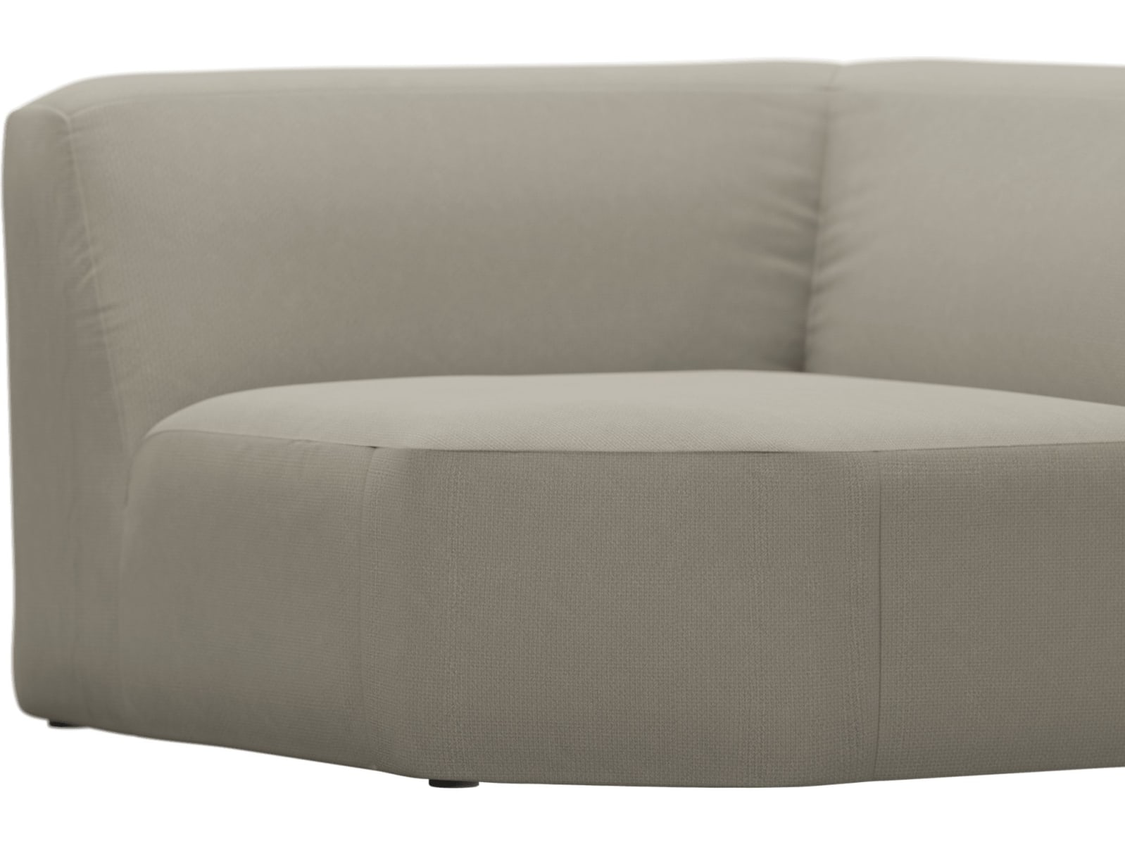 Copenhagen Plaza Natural Wedge Corner Chair Sofa Module color Plaza Natural