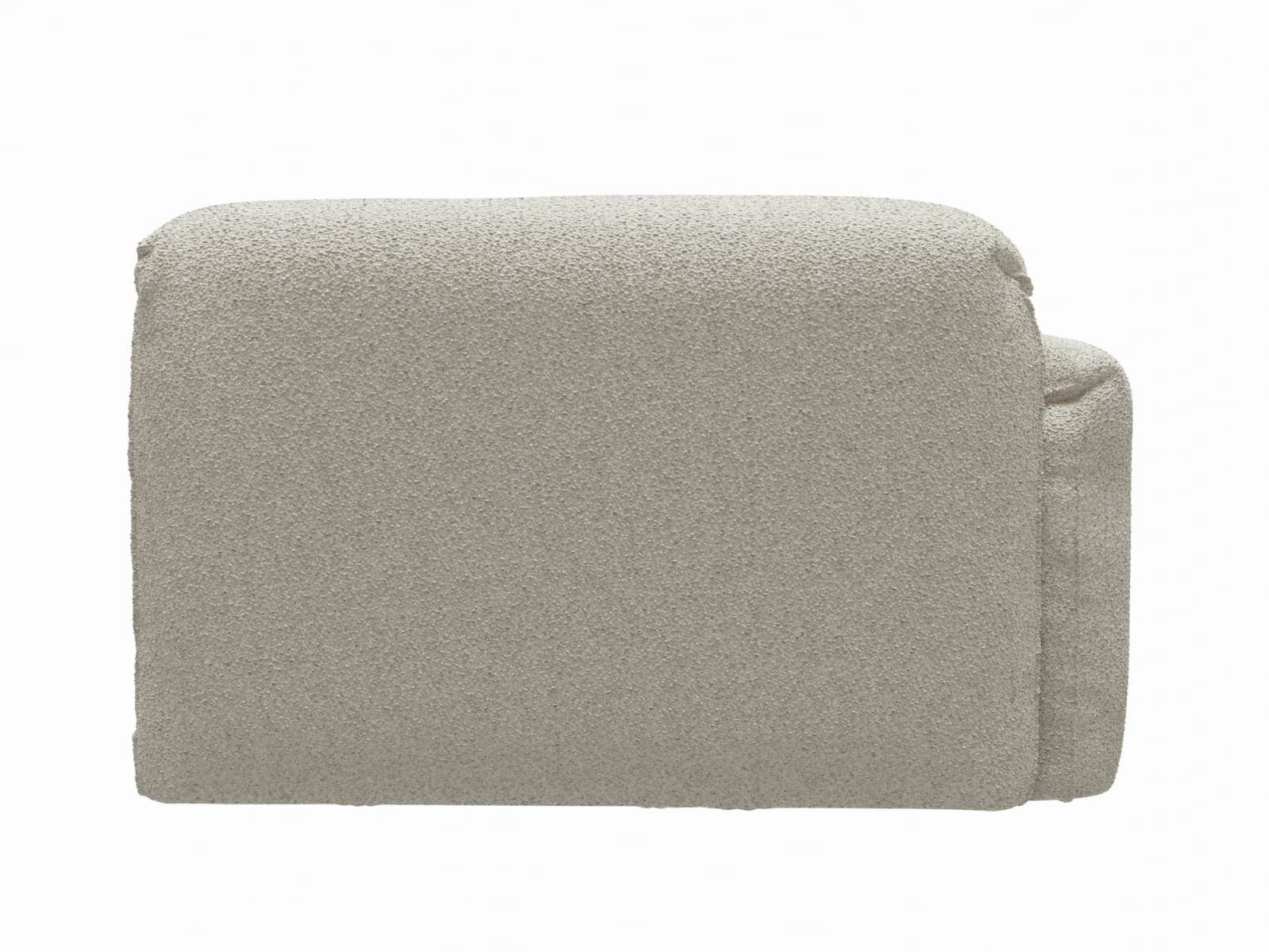 Clarence Boucle Ivory 2 Seat Left Arm Facing Sofa Module color Boucle Ivory