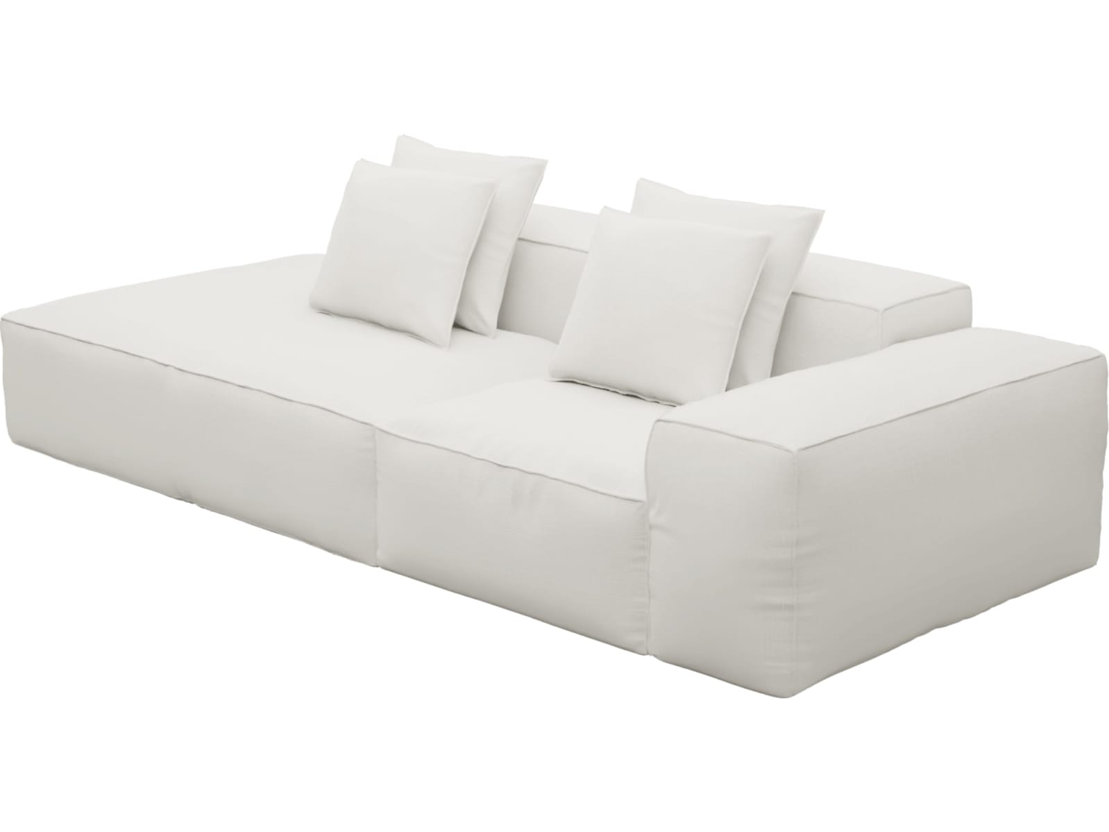 Riley Tribute Ice Modular Sofa - 1x Arm, 1x Armless, 1x Left Terminal color Tribute Ice