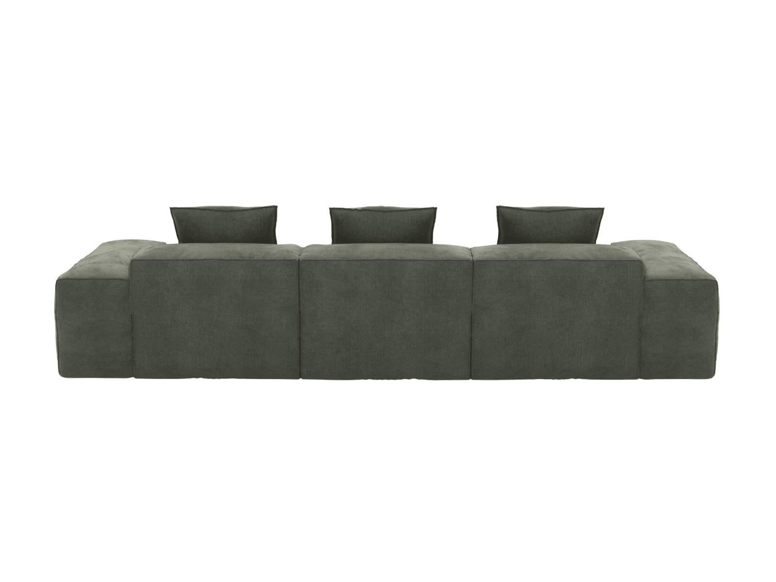 Riley Tribute Dark Jade Modular Chaise Sofa - 3 Seater color Tribute Dark Jade