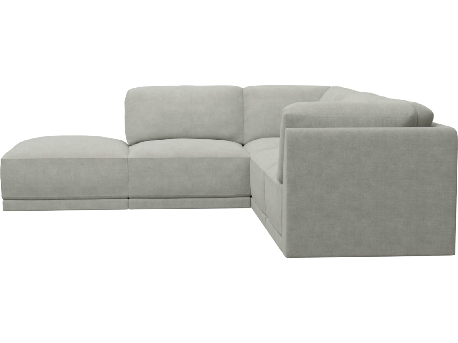 Emily Modular Sofa Toorak Pebble - 5 Piece color Toorak Pebble