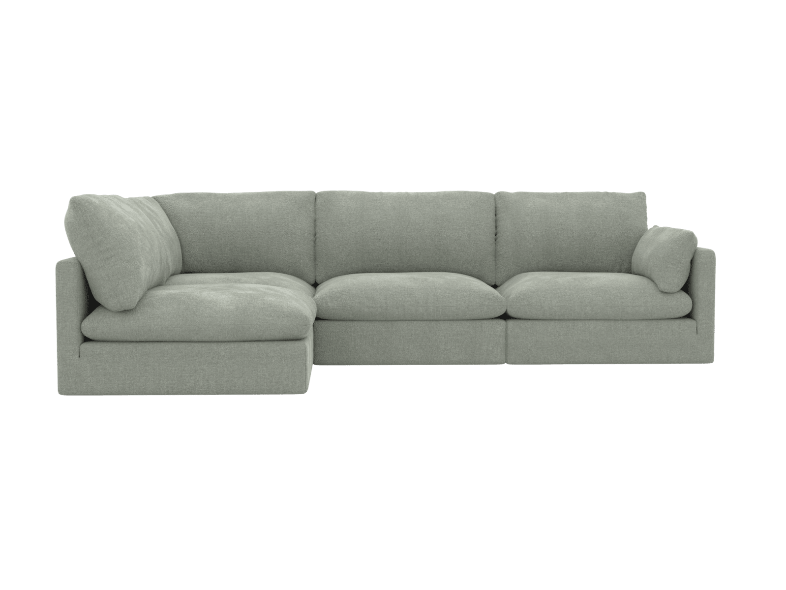 Willow Avon Sage Corner Modular Sofa LAF Terminal - 4 Seater color Avon Sage