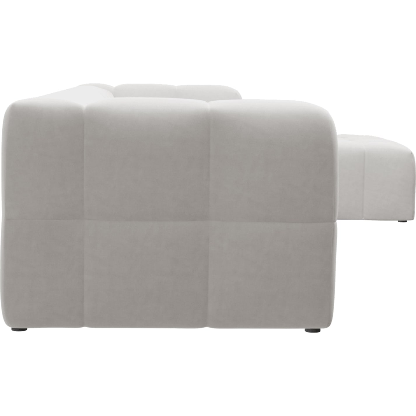 Lucello Muse Frost Modular Sofa with Ottoman - 5 Piece color Muse Frost