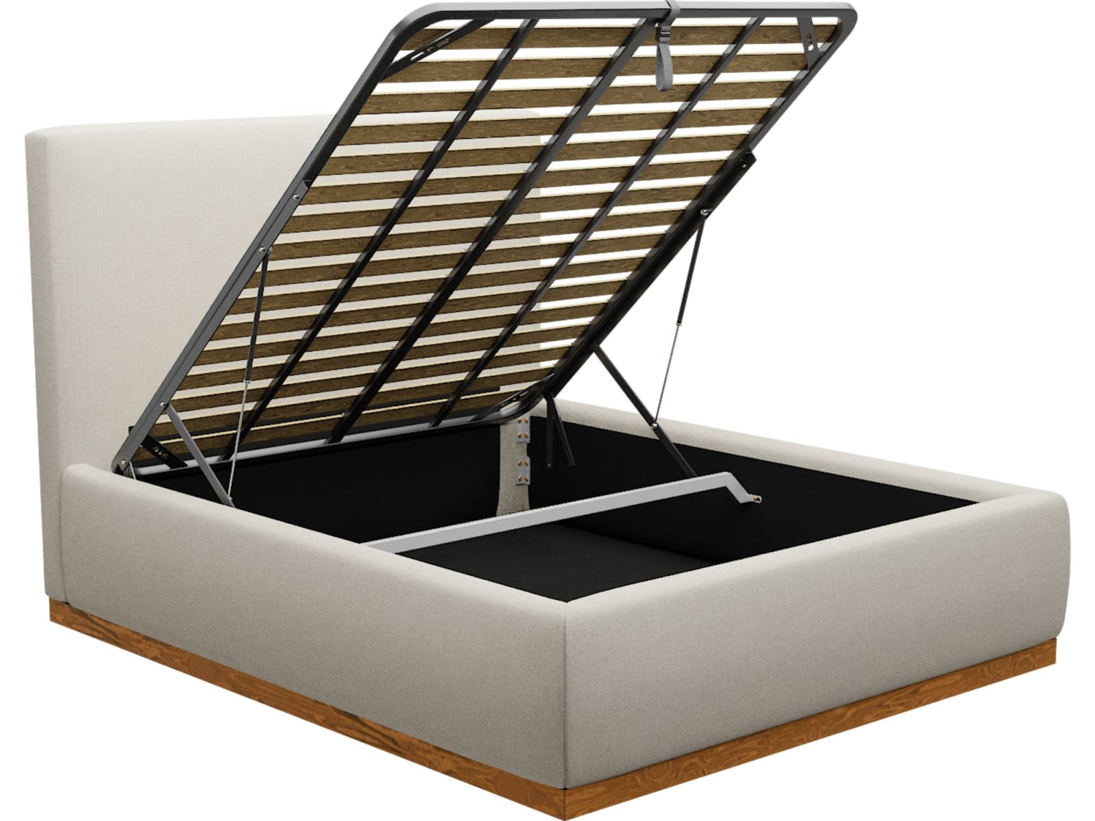 Haven Dark Gas Lift Bed Toorak Pearl color Toorak Pearl