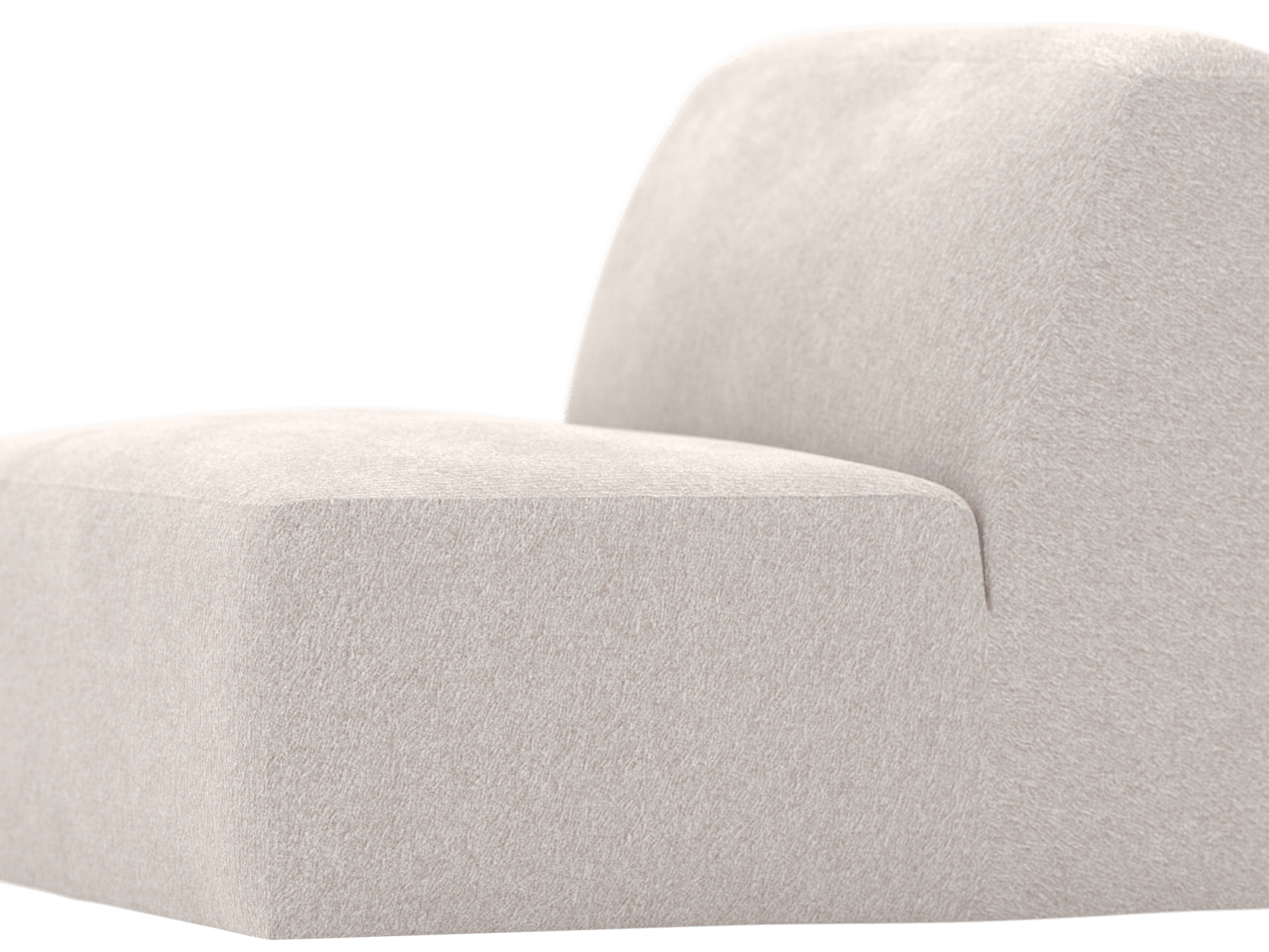 Copenhagen Toorak Pearl Armless Chair Sofa Module color Toorak Pearl