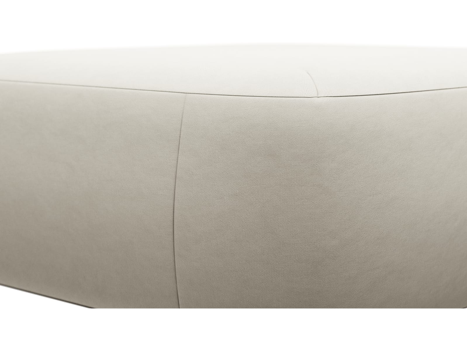 Beckett Muse Flax Sofa Module Ottoman color Muse Flax