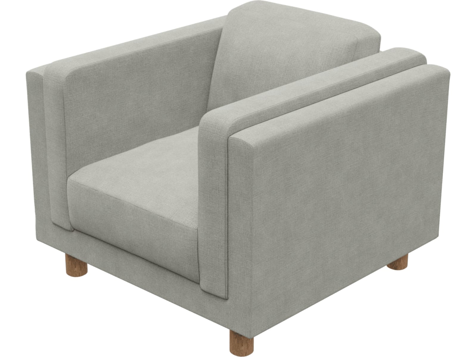 Hayes Toorak Pebble Armchair color Toorak Pebble