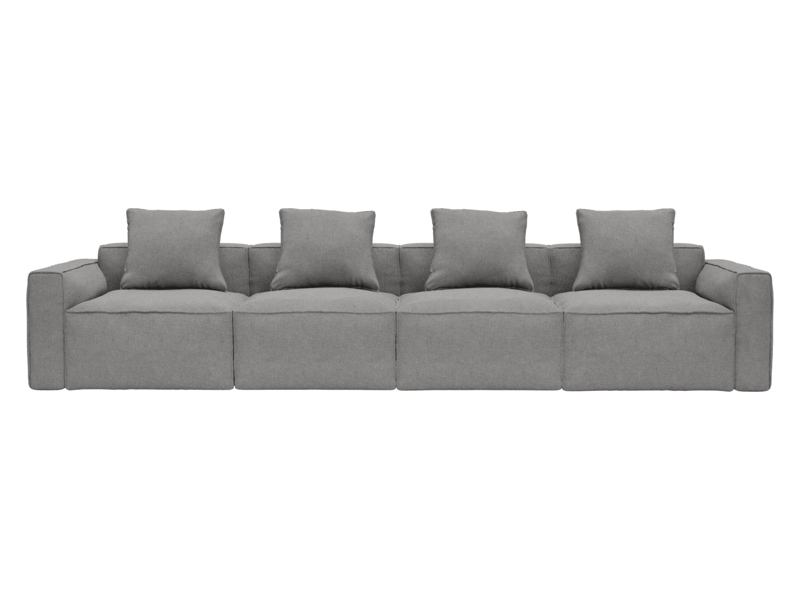 Riley Apt California Slate Sofa - 4 Seater color California Slate