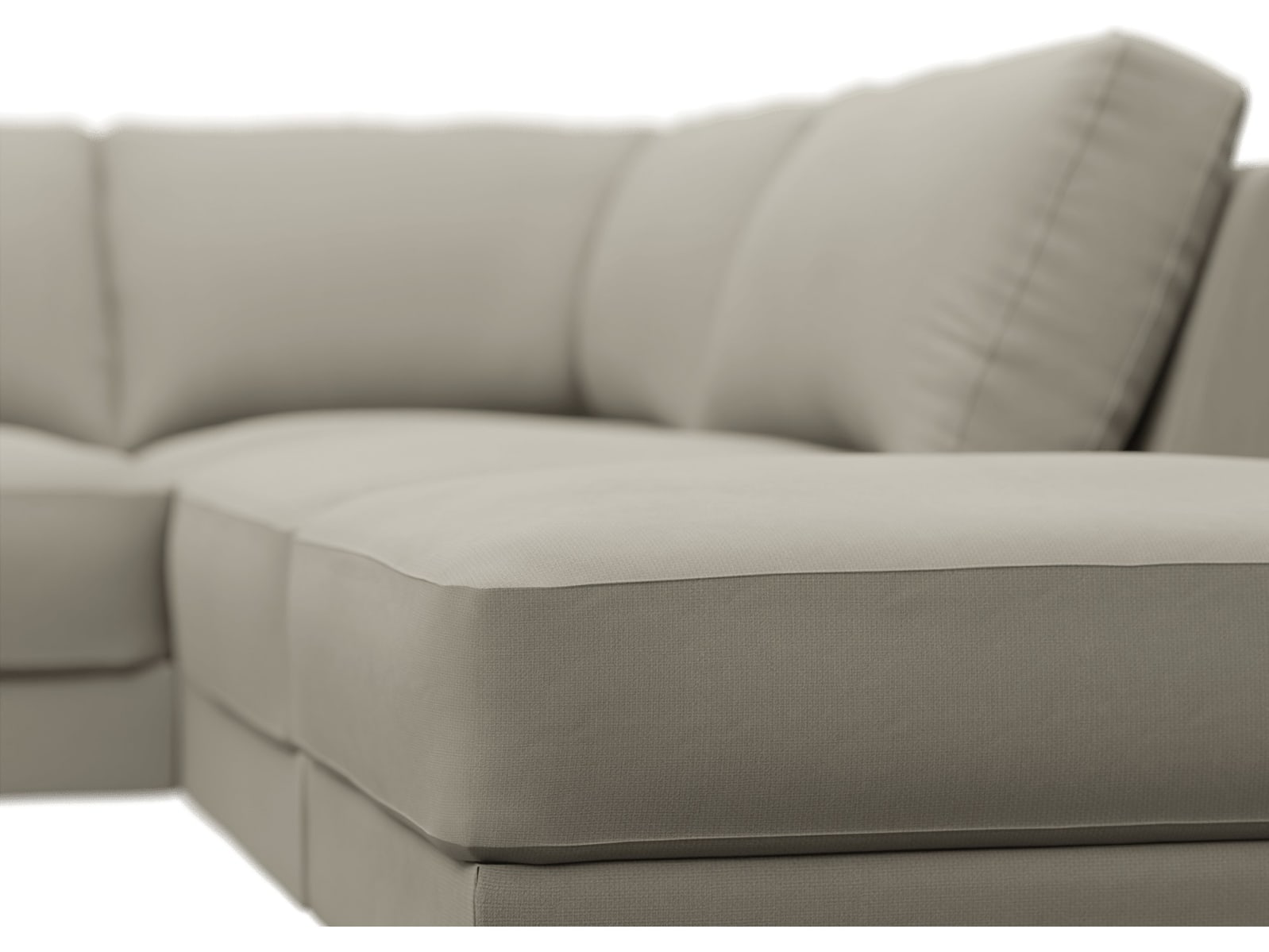 Monica Plaza Natural Sofa - 5 Seater RAF Terminal color Plaza Natural