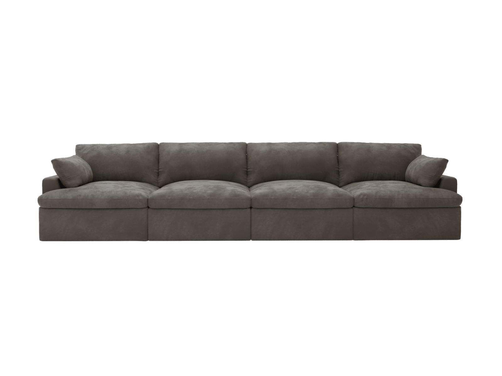 Retreat Muse Mink Modular Sofa - 4 Piece color Muse Mink