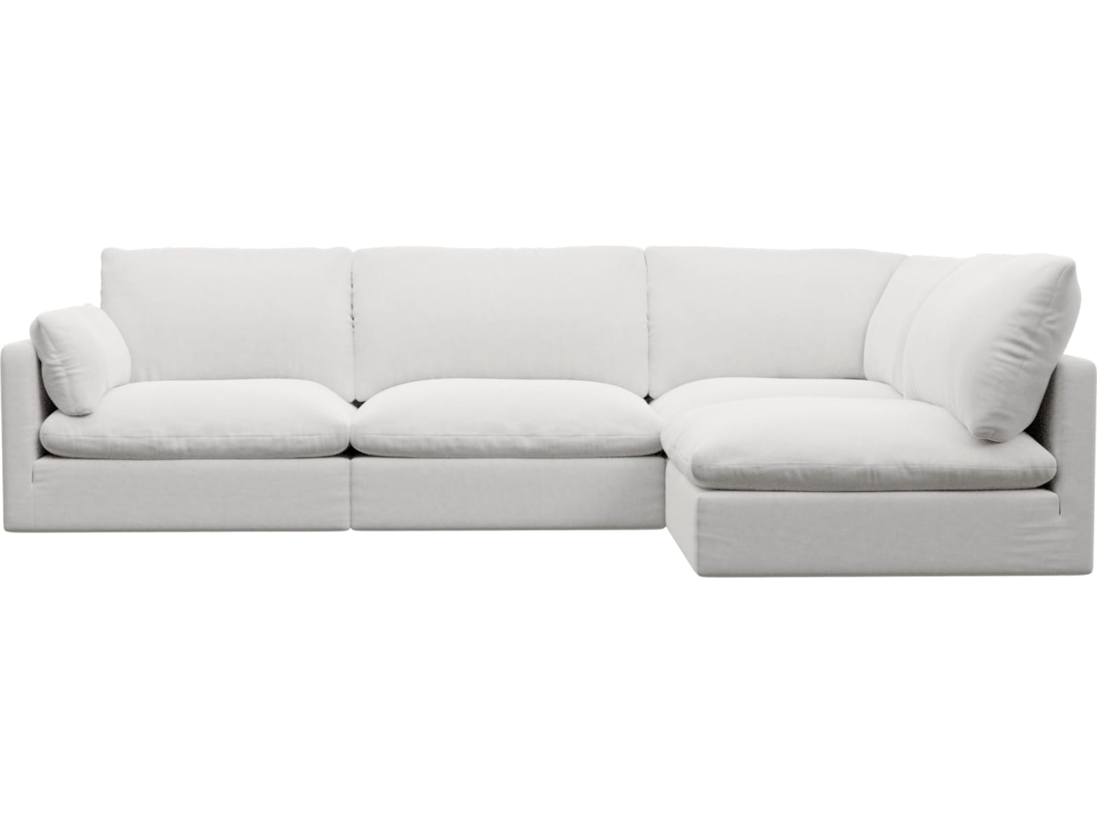 Willow Muse Frost Corner Sofa - 4 Seater RAF Terminal color Muse Frost