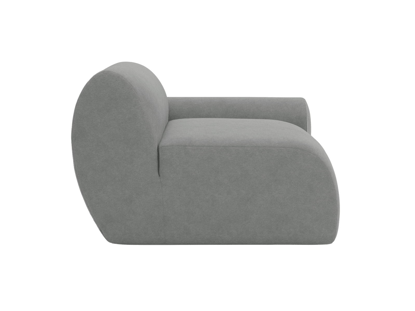 Malmo Maya Flint 1 Seat Right Arm Facing Sofa Module color Maya Flint