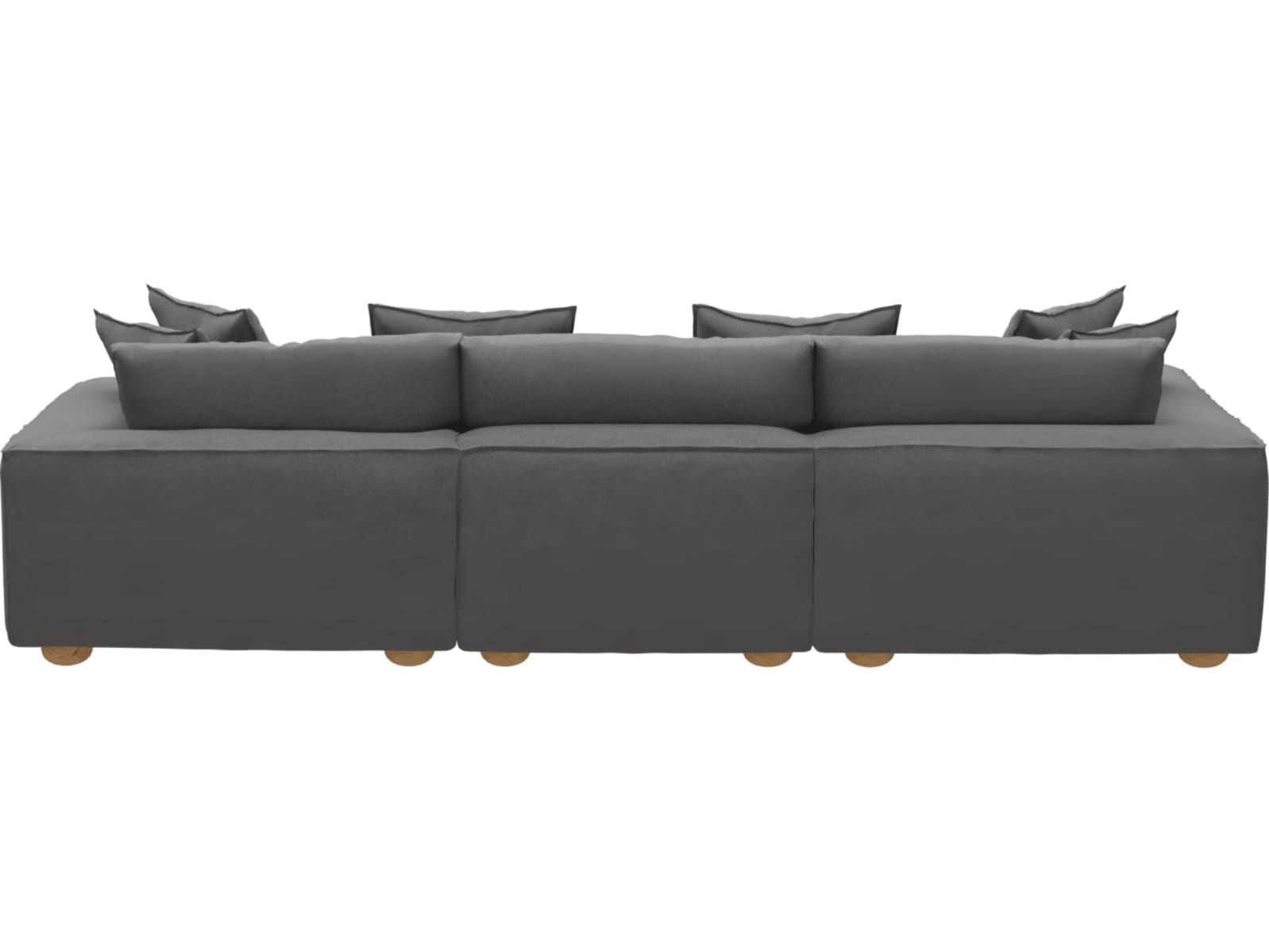 Tully California Slate Chaise Sofa - 3 Seater color California Slate