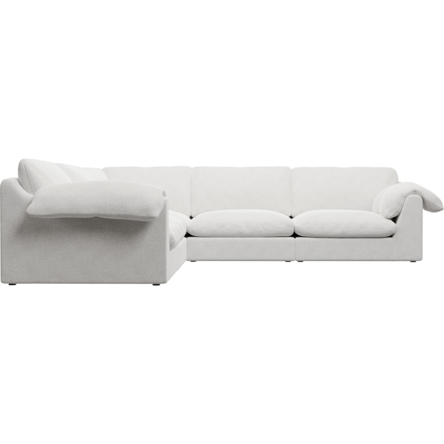 Ludlow Noa Fog Corner Sofa - 5 Seater color Noa Fog