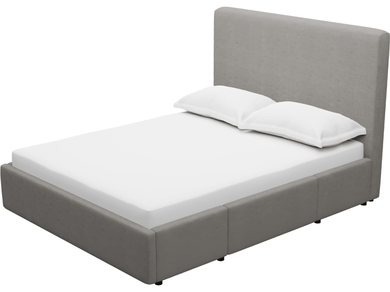 Aria Drawer Bed Isla Soft Grey color Isla Soft Grey