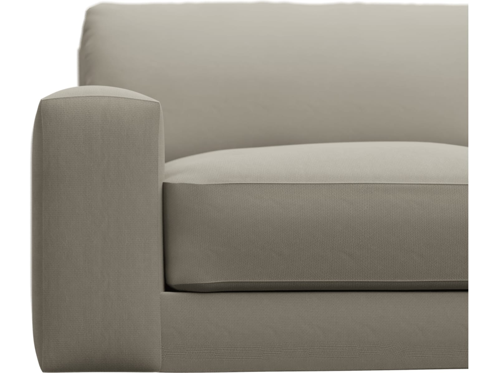 Monica Plaza Natural Sofa - 2 Seater color Plaza Natural
