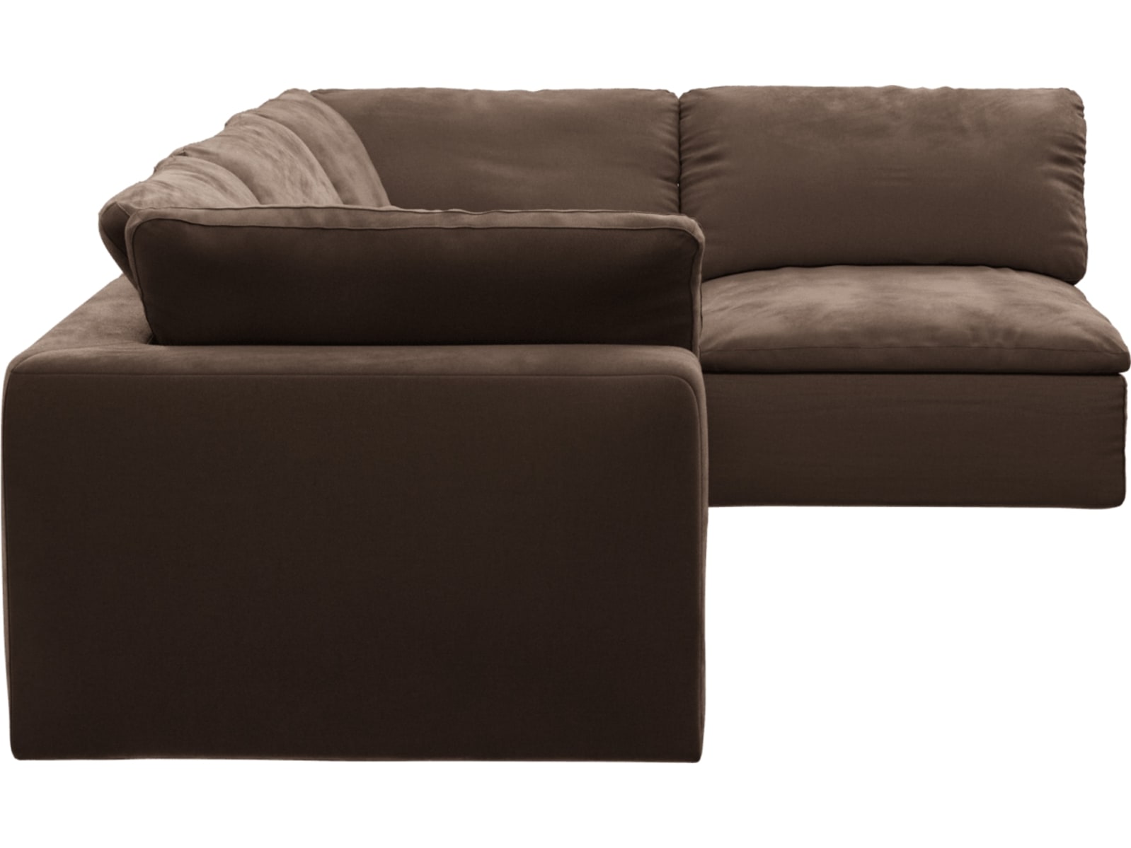 Cloud Deep Muse Chocolate Modular Sofa - 4 Seater color Muse Chocolate