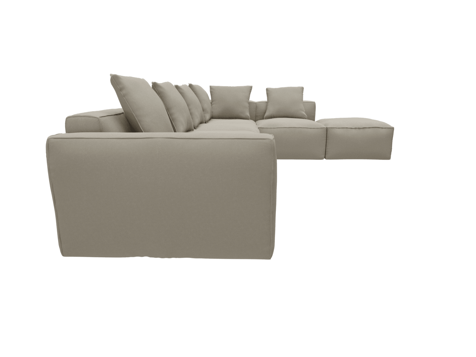 Riley Apt Plaza Natural Sofa - 6 Seater RAF Terminal color Plaza Natural