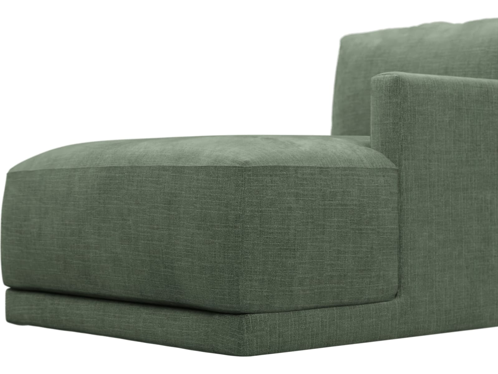 Haven Tribute Dark Jade Right Arm Facing Chaise Module color Tribute Dark Jade