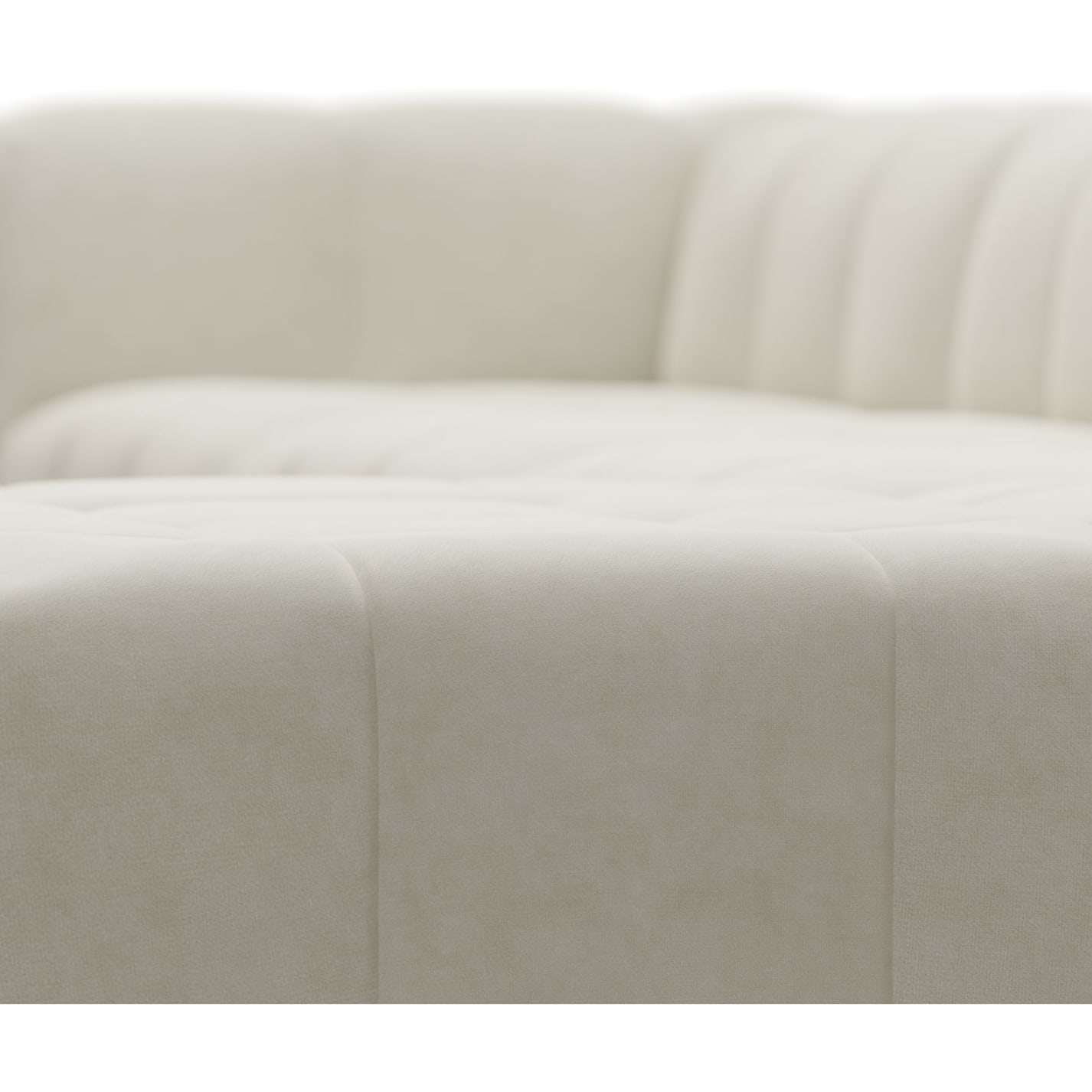 Lucello Muse Flax Modular Sofa with Ottoman - 5 Piece color Muse Flax