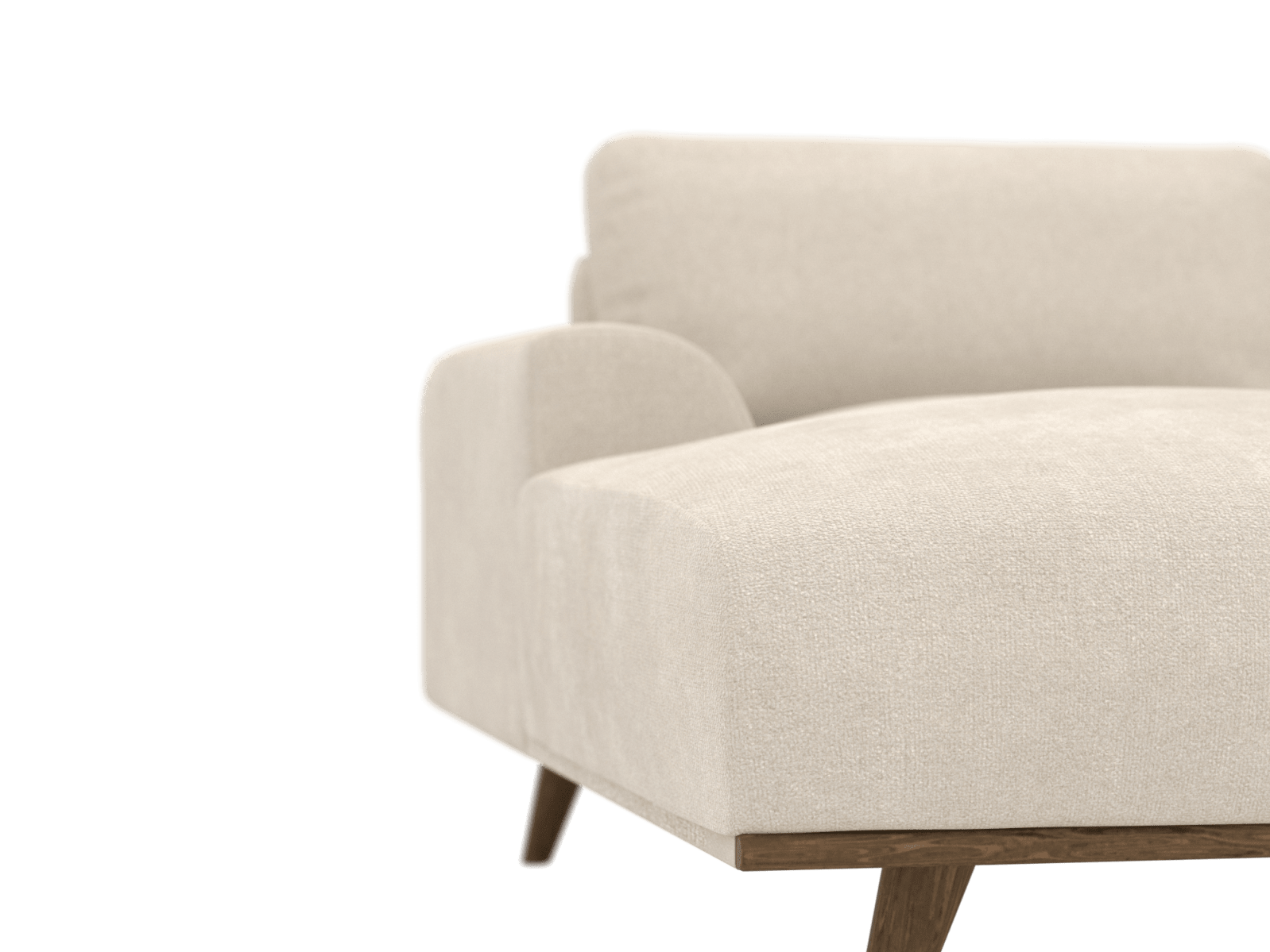 Dane Tribute Shell Chaise Sofa - 3 Seater color Tribute Shell