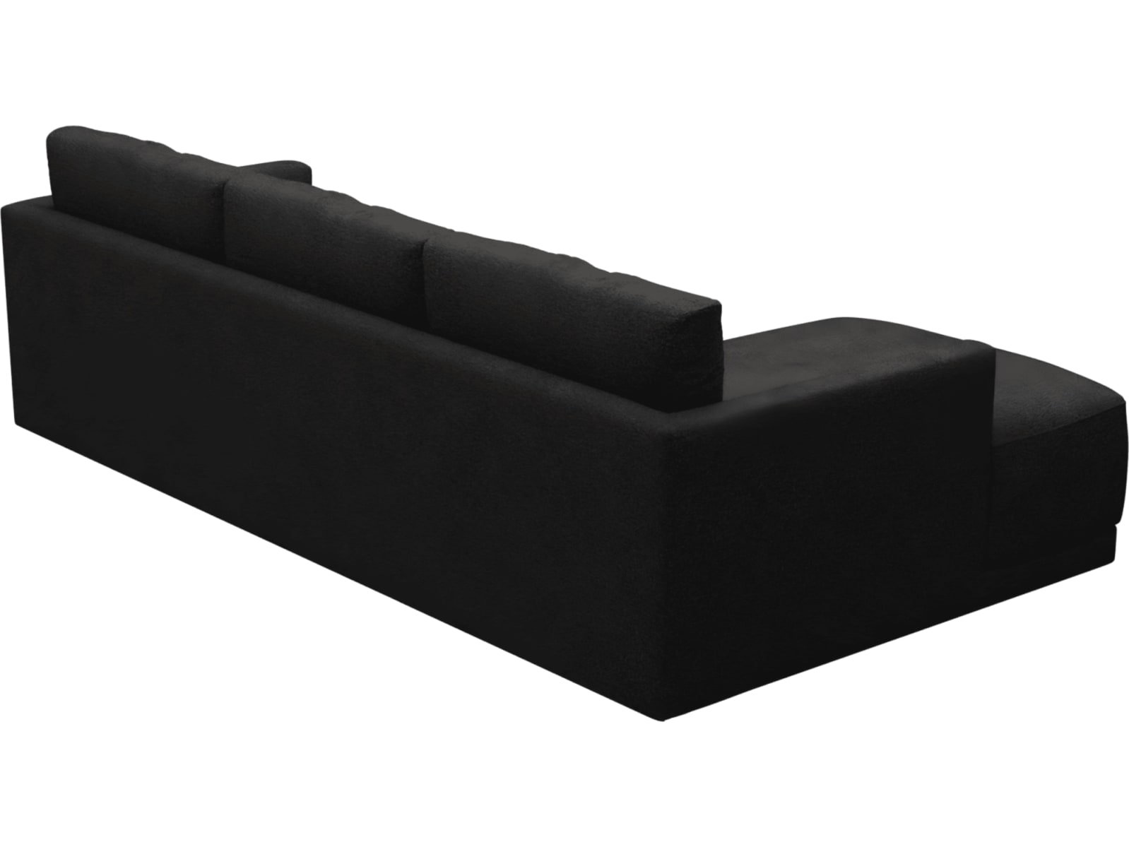 Haven Apt California Charcoal Chaise Sofa color California Charcoal