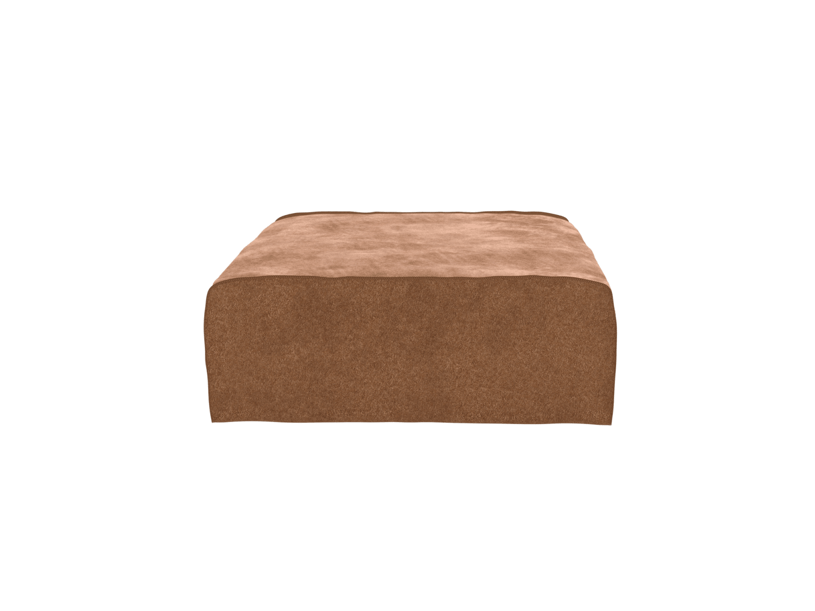 Como Tribute Chestnut Ottoman - Large color Tribute Chestnut