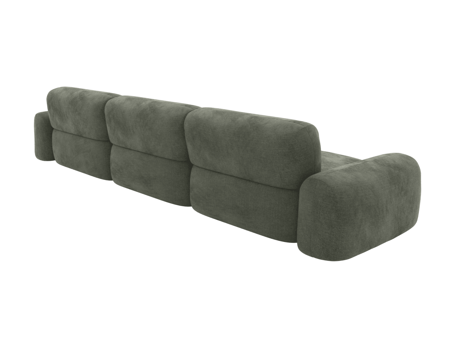 Beckett Tribute Dark Jade Modular Chaise Sofa - 3 Seater color Tribute Dark Jade
