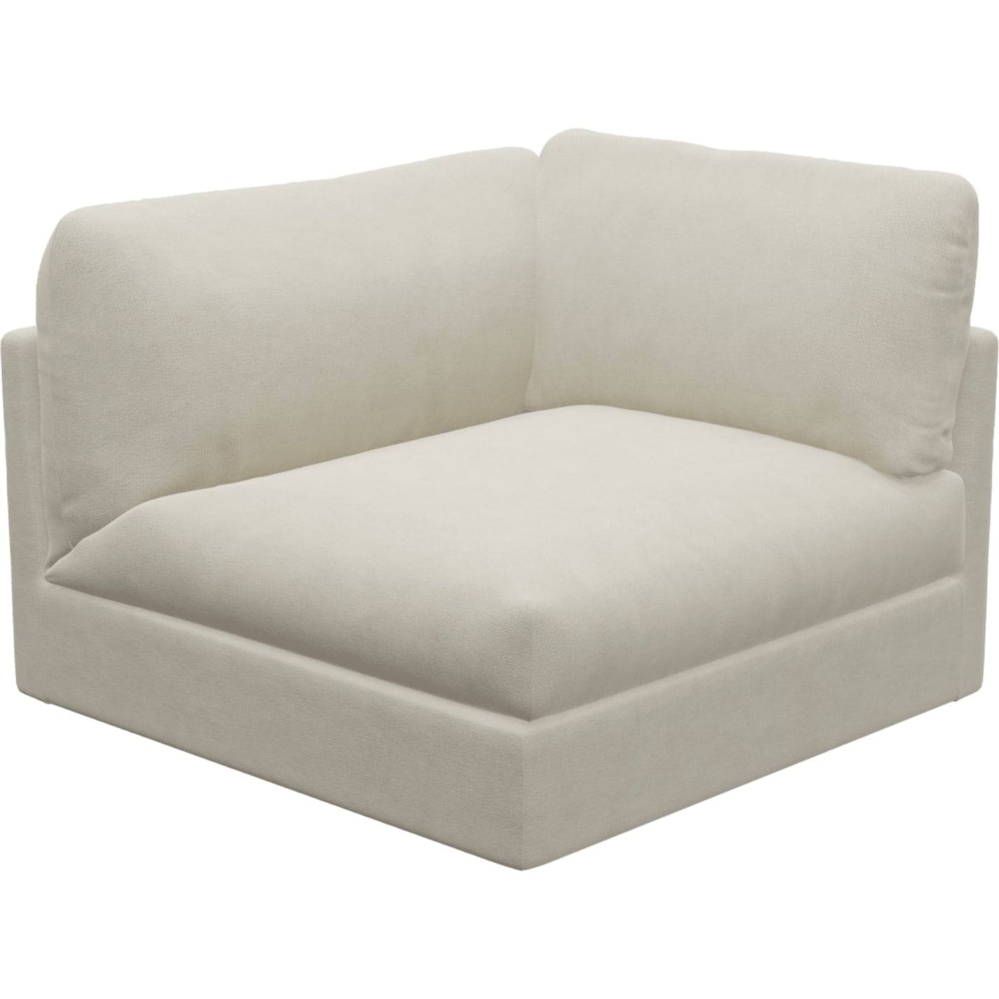 Finley Muse Flax Left Arm Facing Sofa Chair Module color Muse Flax