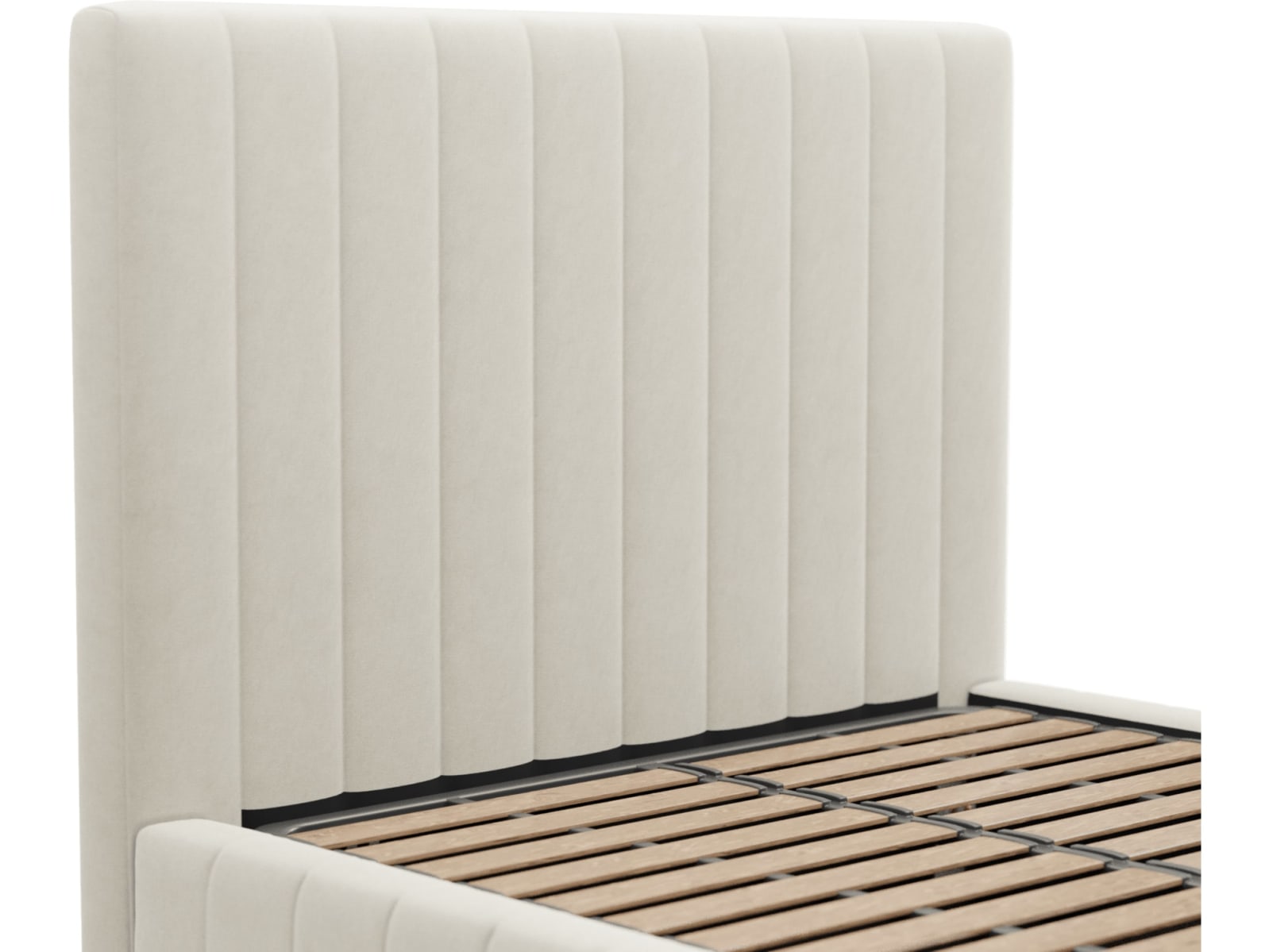 Brentwood Gas Lift Bed Muse Flax color Muse Flax