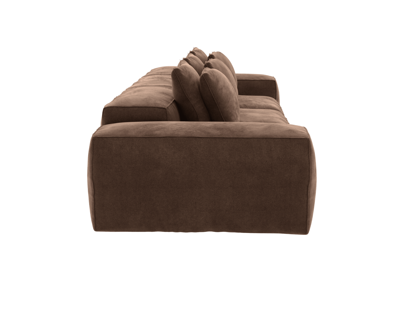 Riley Muse Chocolate 3 Seater Modular Sofa color Muse Chocolate