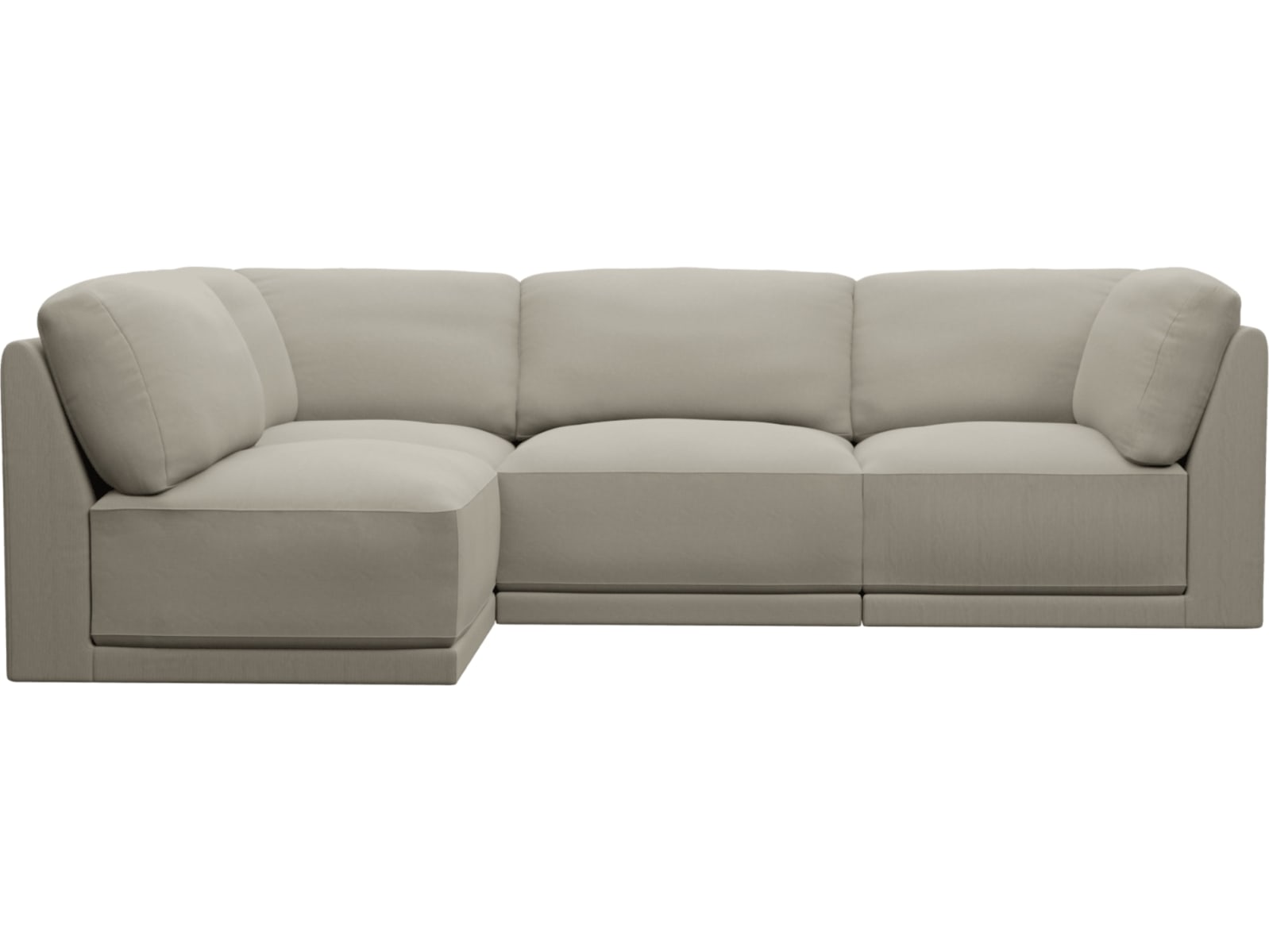 Emily Modular Sofa Plaza Natural - 4 Piece color Plaza Natural