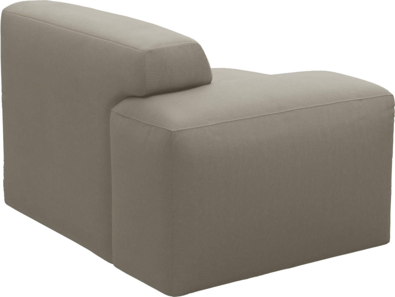 Copenhagen Plaza Natural Left Arm Facing Sofa Module color Plaza Natural