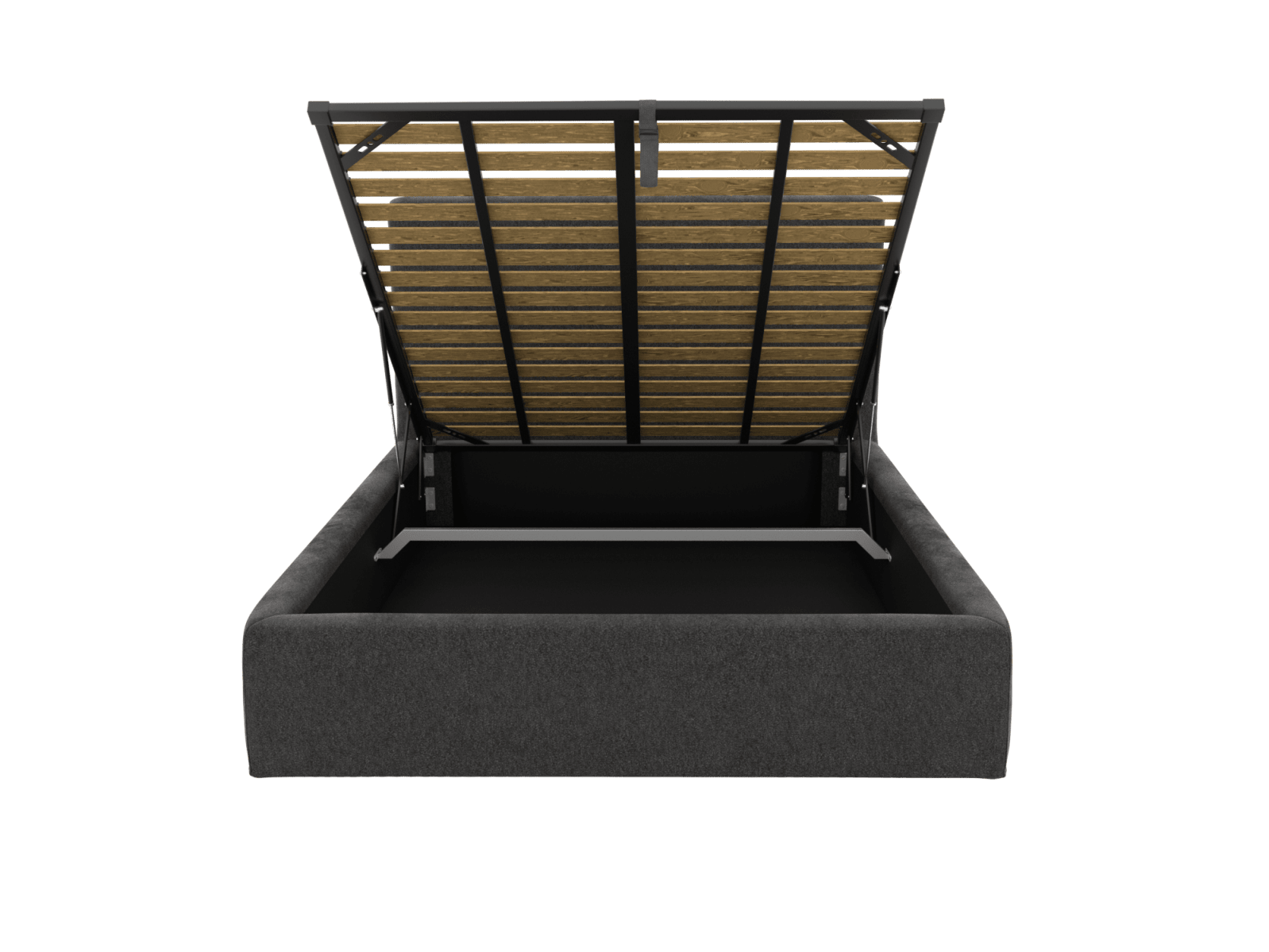 Willow Gas Lift Bed California Charcoal color California Charcoal