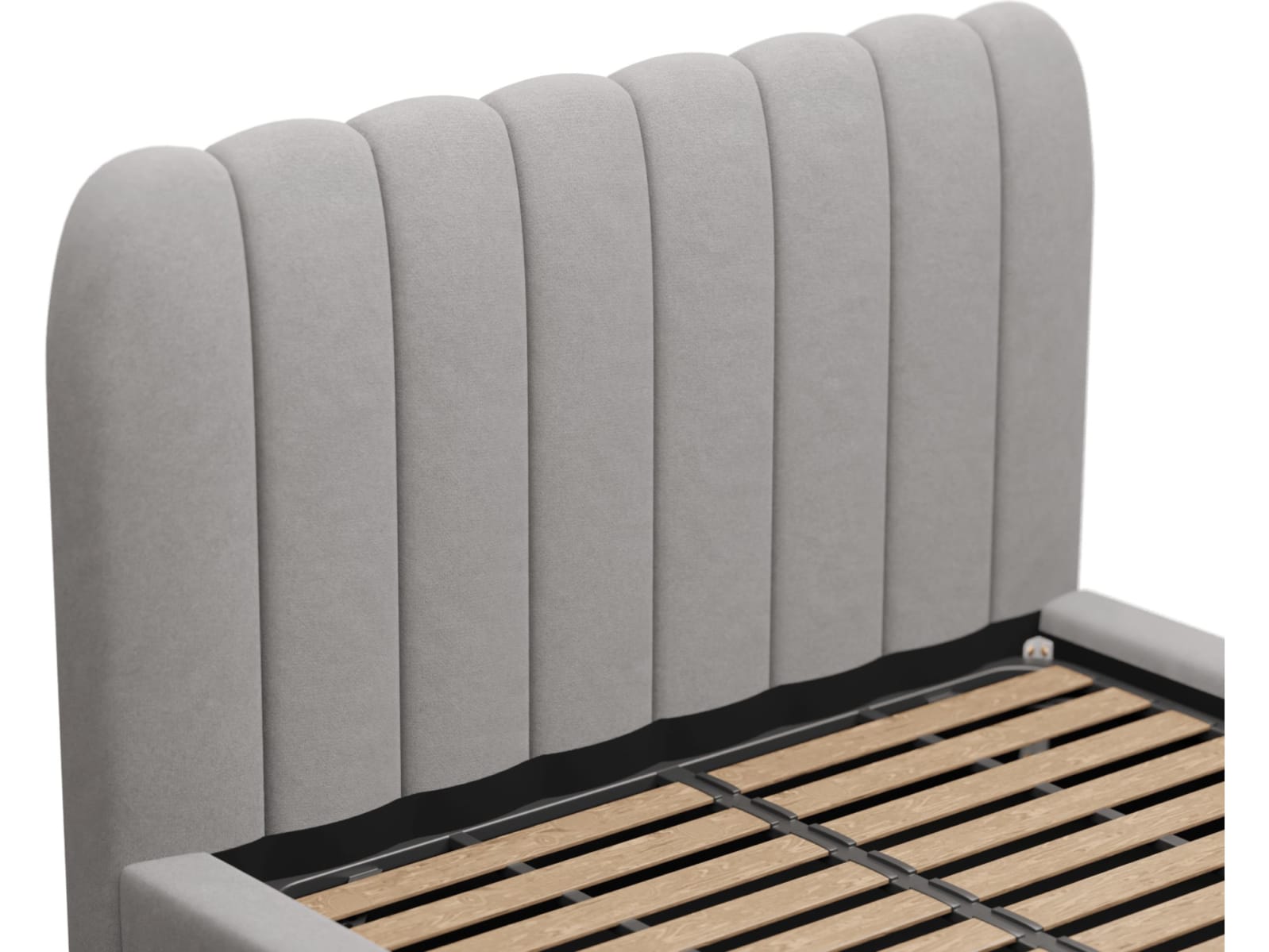 Maeve Bed View Steel color View Steel