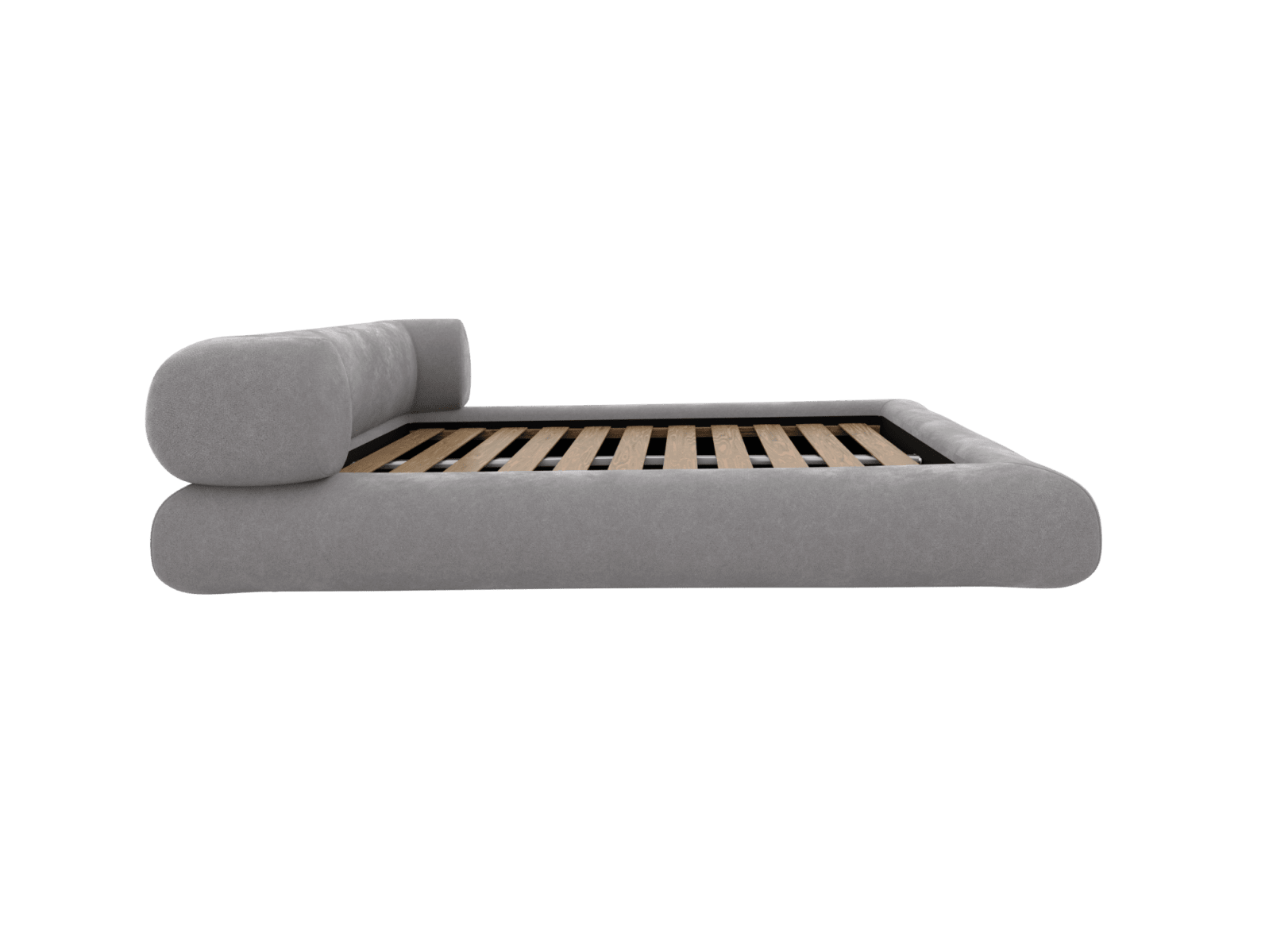 Frankie Bed View Steel color View Steel