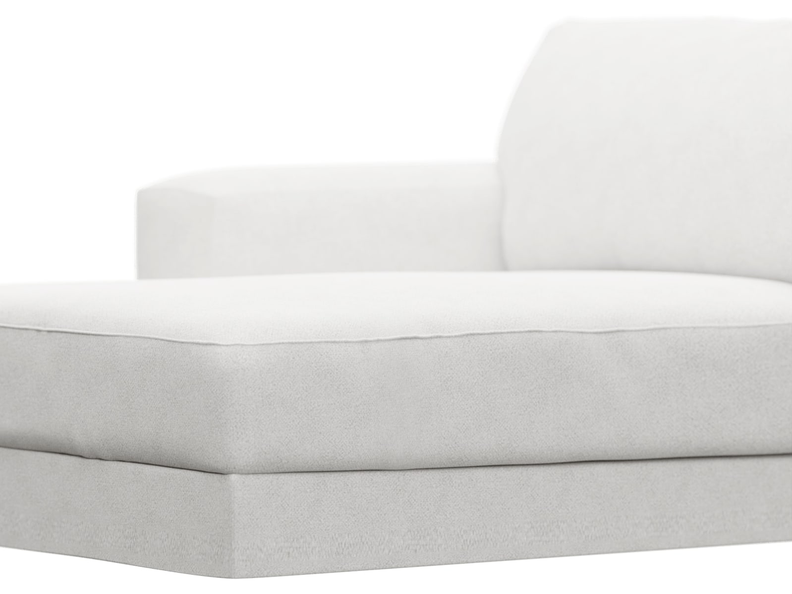 Monica Noa Fog Left Arm Facing Chaise Module color Noa Fog