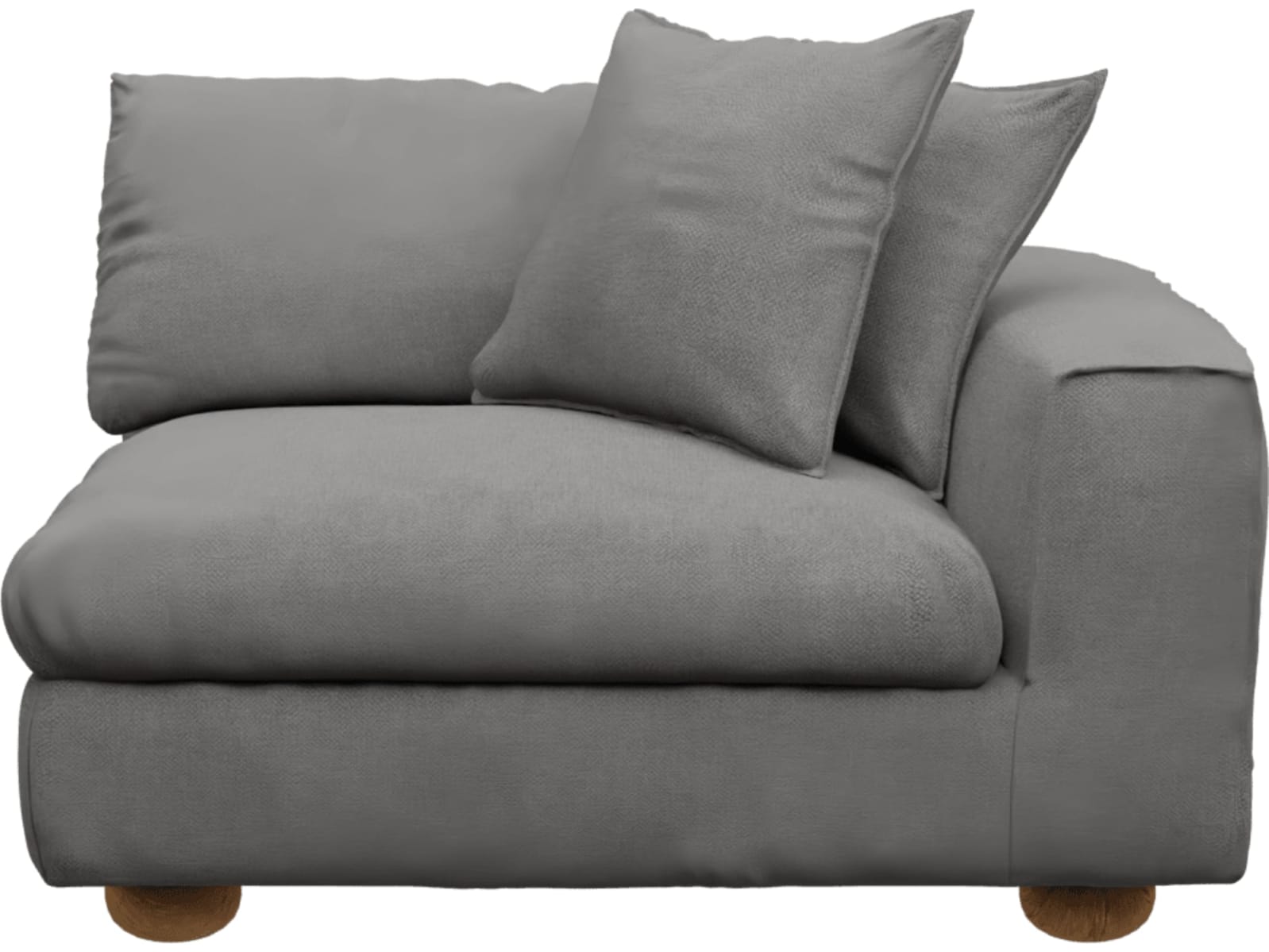 Tully California Slate Right Arm Facing Chair Module color California Slate